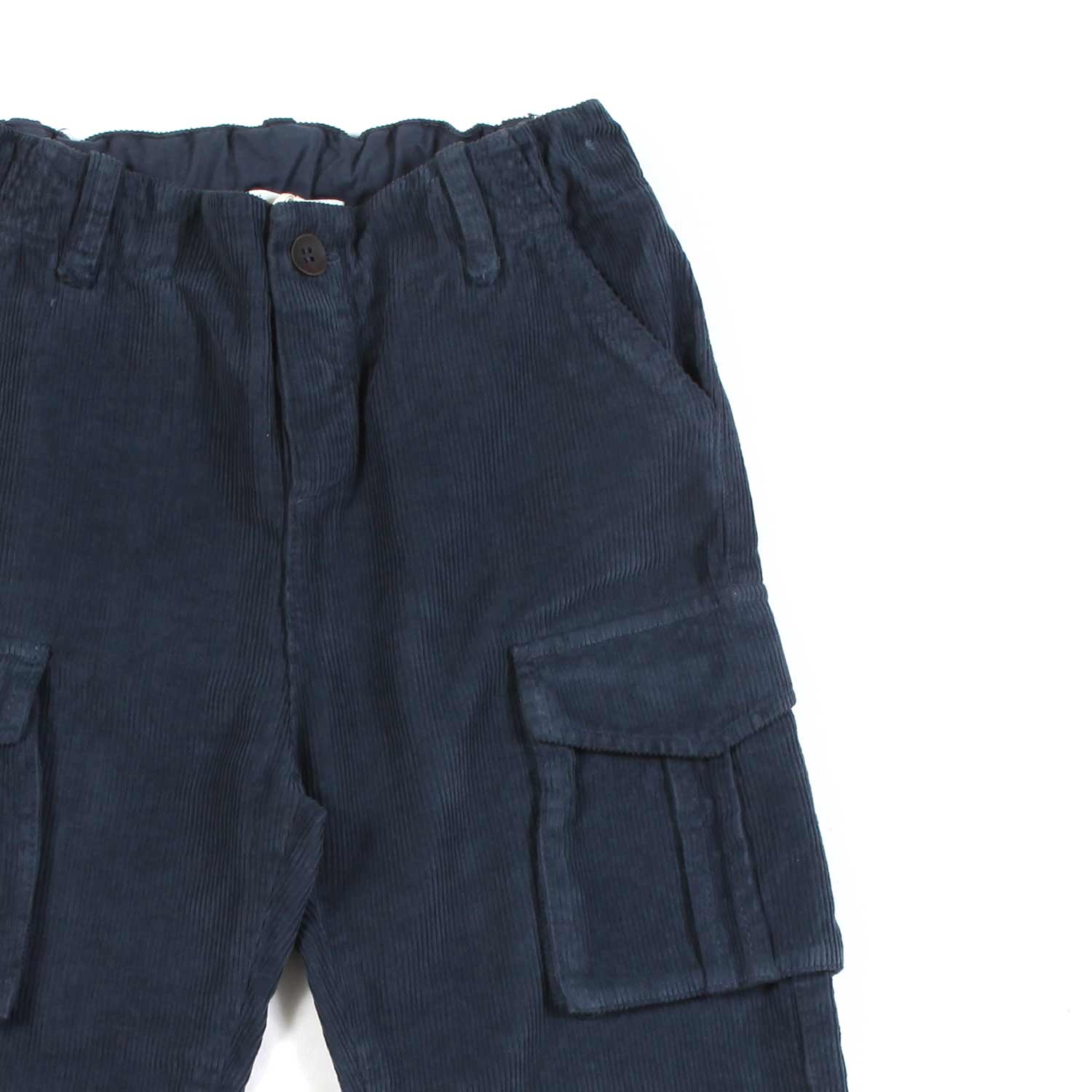 PANTALONE CARGO CORDUROY BLU BAMBINO - annameglio.com abbigliamento moda