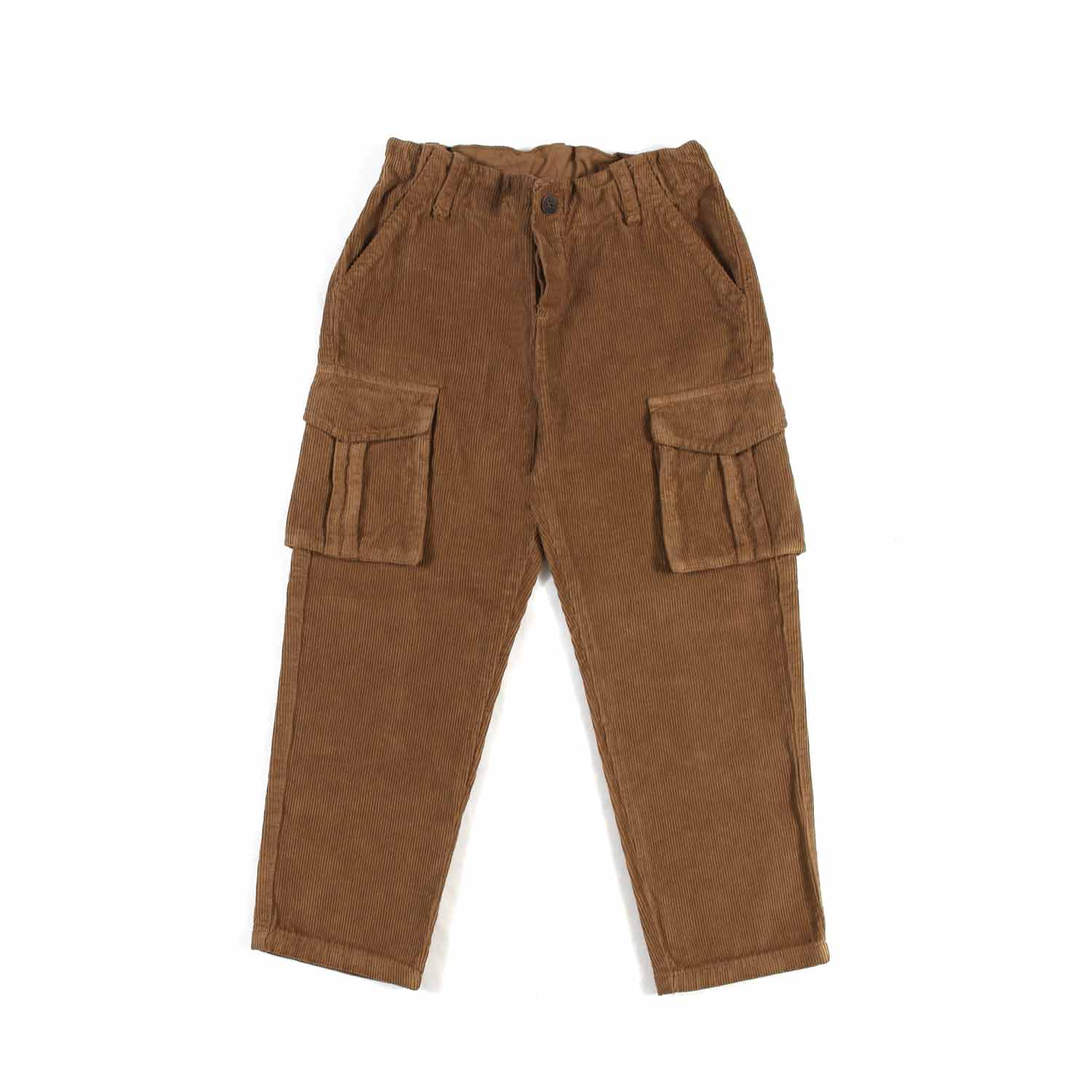 PANTALONE CARGO CORDUROY MARRONE BAMBINO - annameglio.com abbigliamento moda