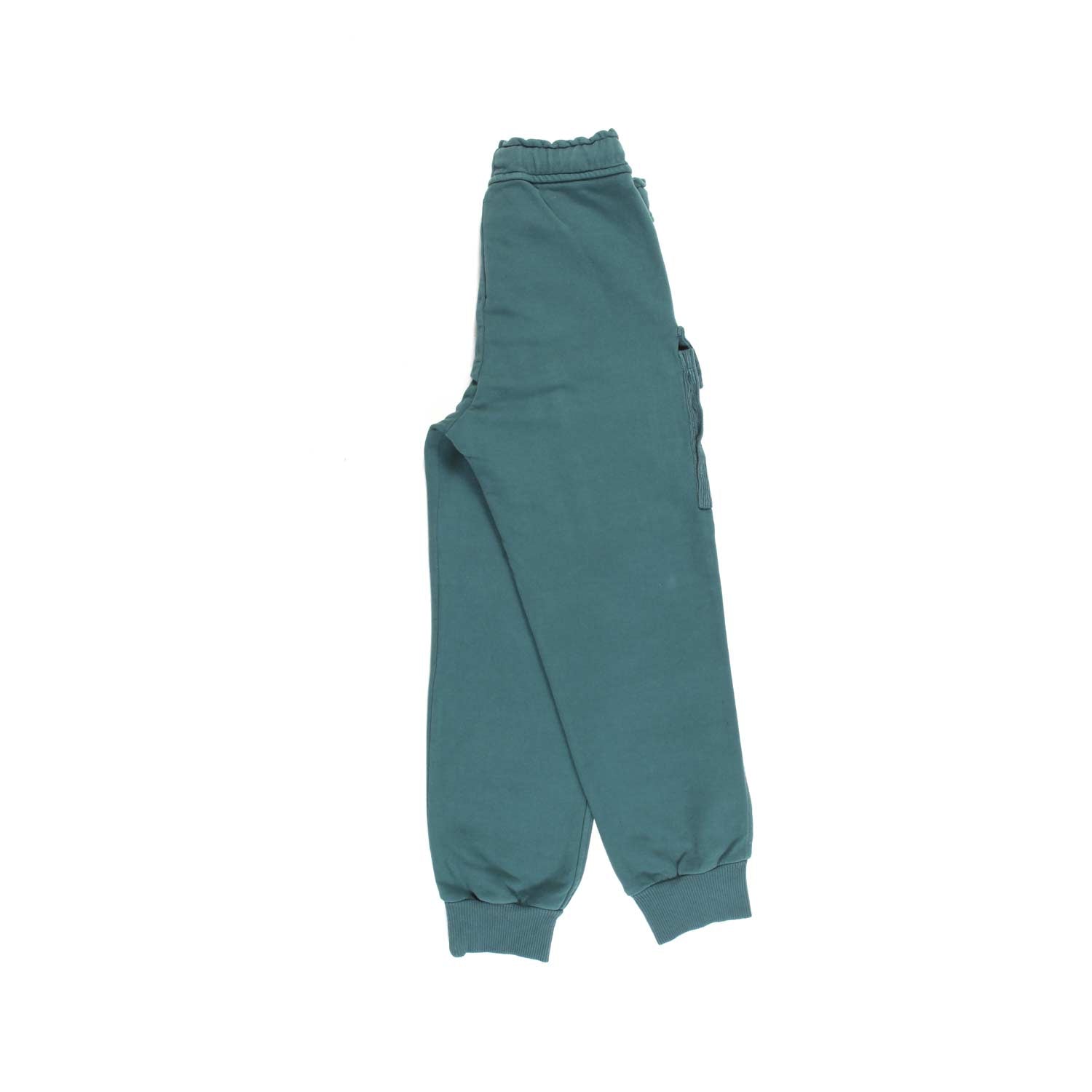 PANTALONE JOGGER PETROLIO CON TASCHE CARGO - annameglio.com abbigliamento moda