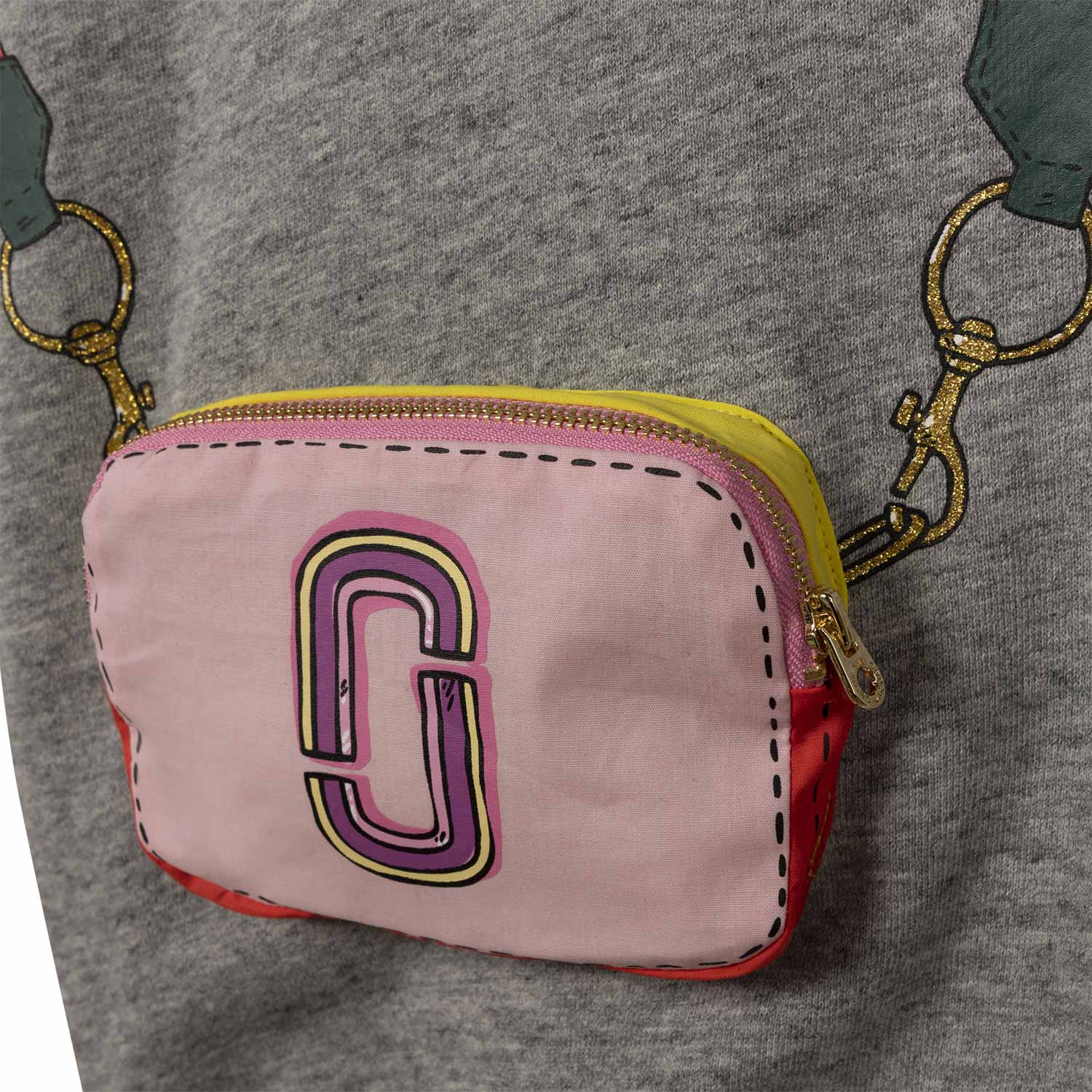 VESTITO GRIGIO IN FELPA CON CAPPUCCIO BAMBINA - annameglio.com abbigliamento moda