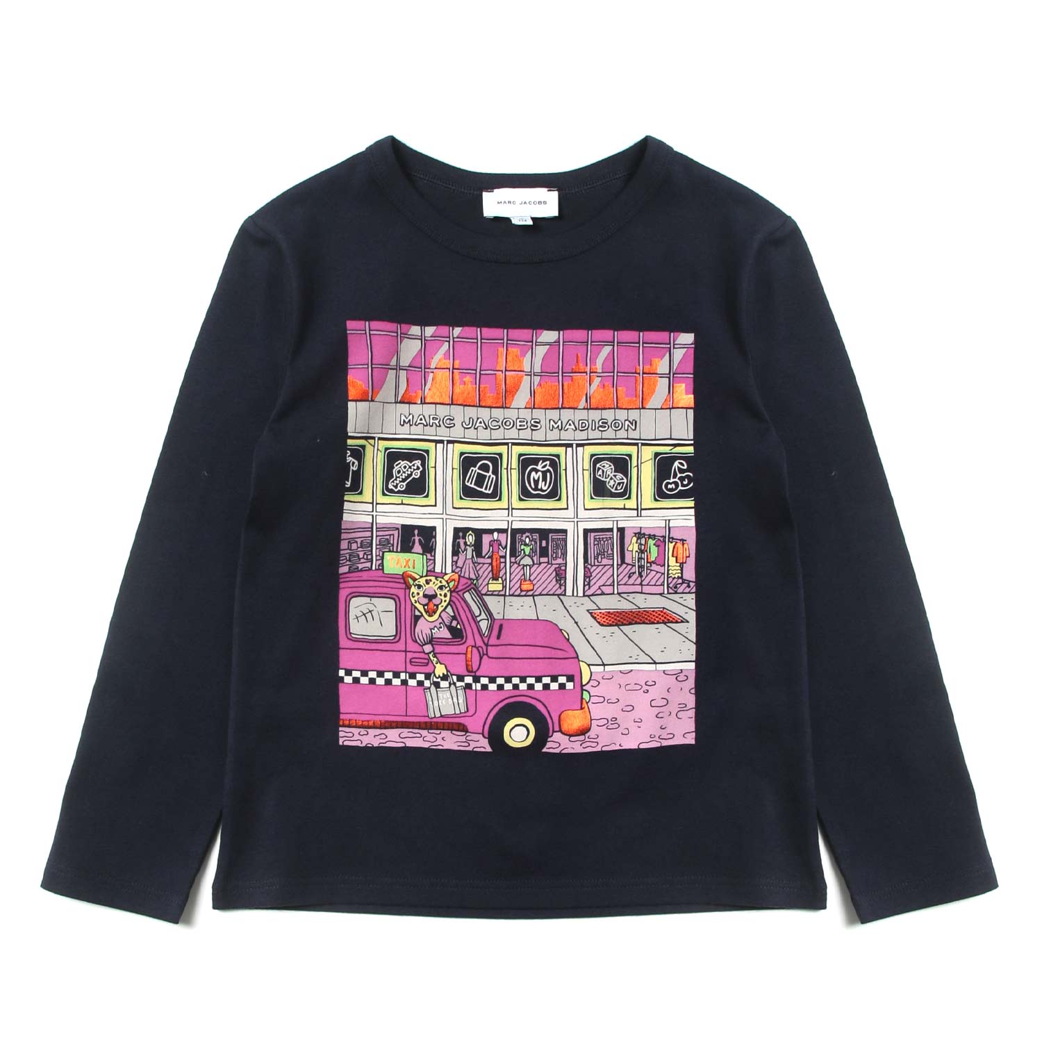 T-SHIRT MANICA LUNGA NERA CON STAMPA - annameglio.com abbigliamento moda