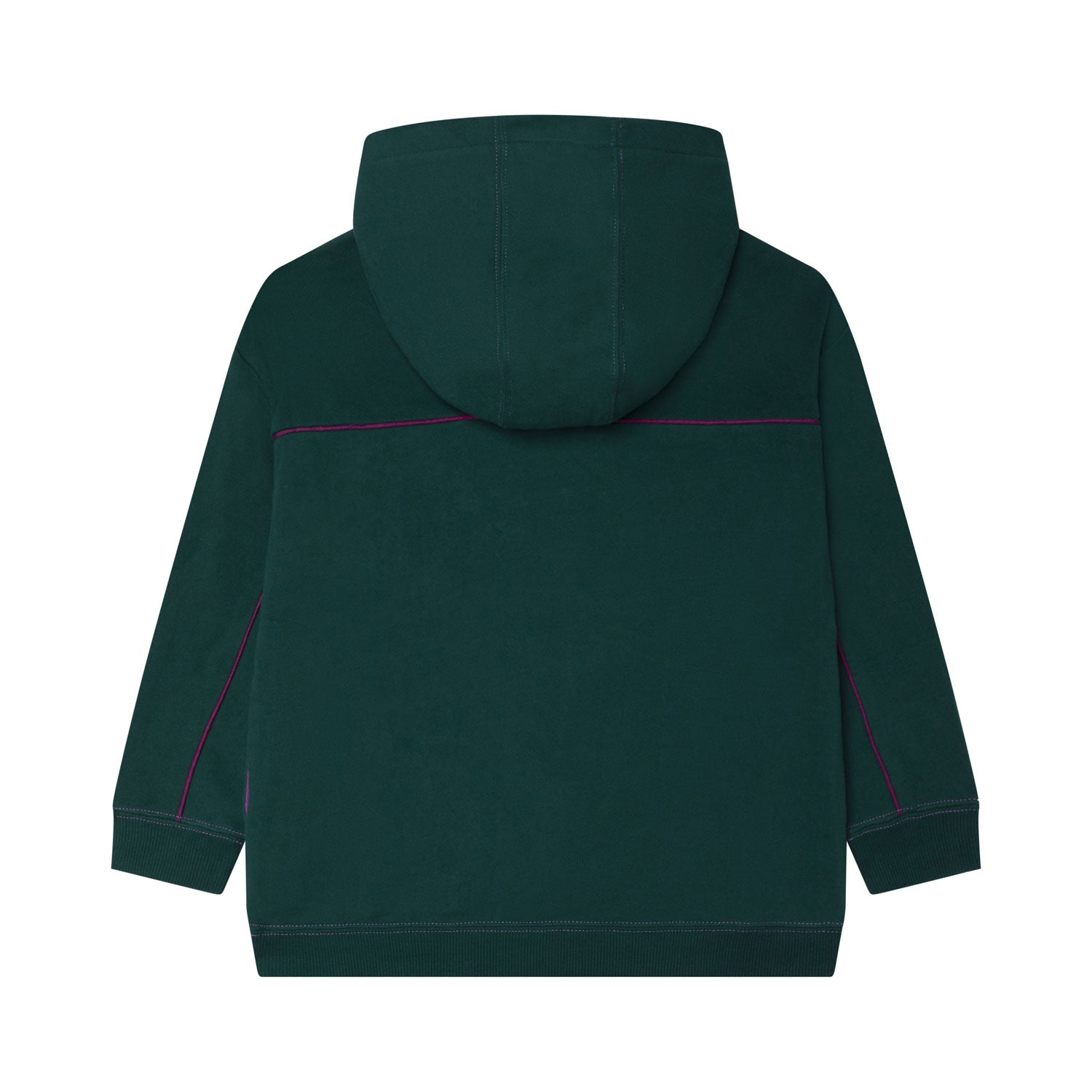 FELPA VERDE SCURO CON CAPPUCCIO BAMBINA - annameglio.com abbigliamento moda