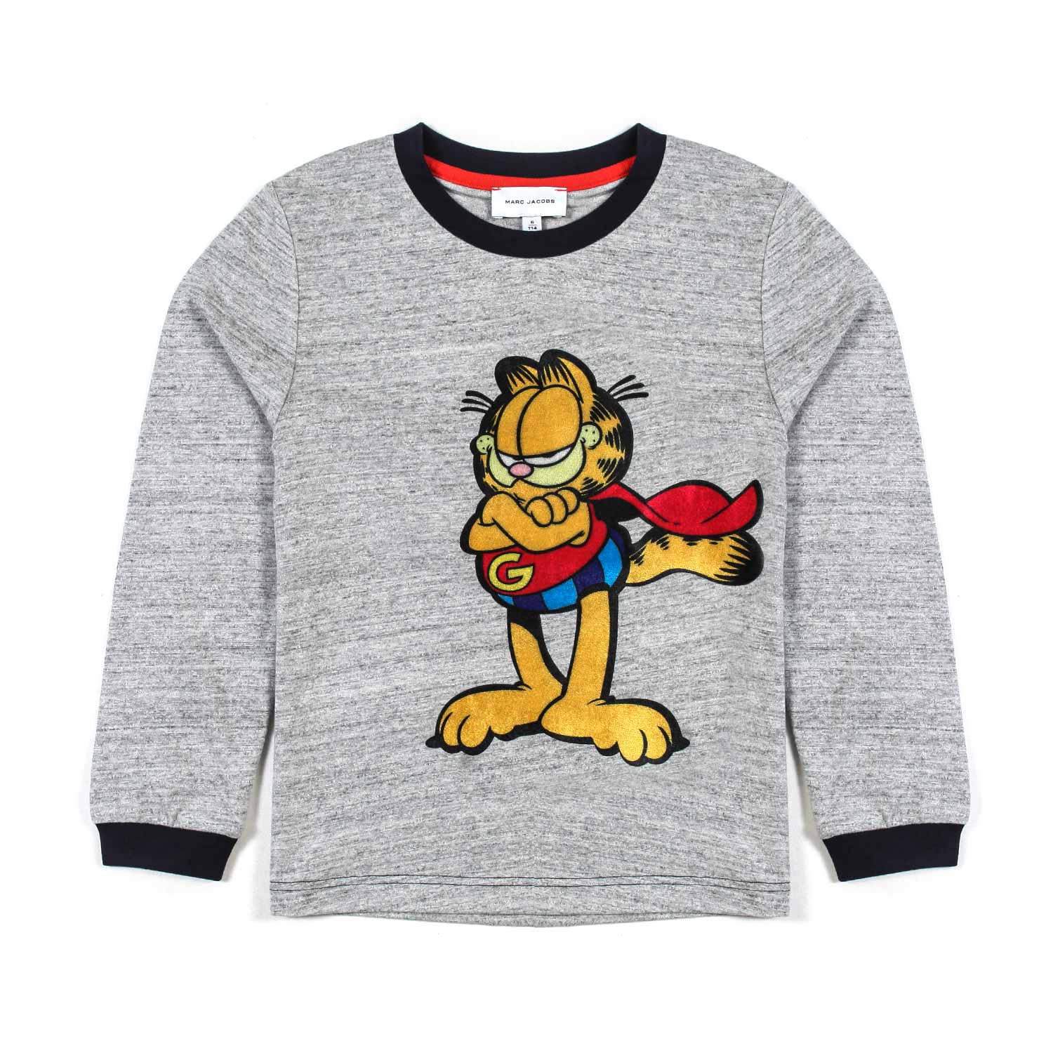 T-SHIRT GARFIELD MANICA LUNGA GRIGIA E BLU BAMBINO - annameglio.com abbigliamento moda