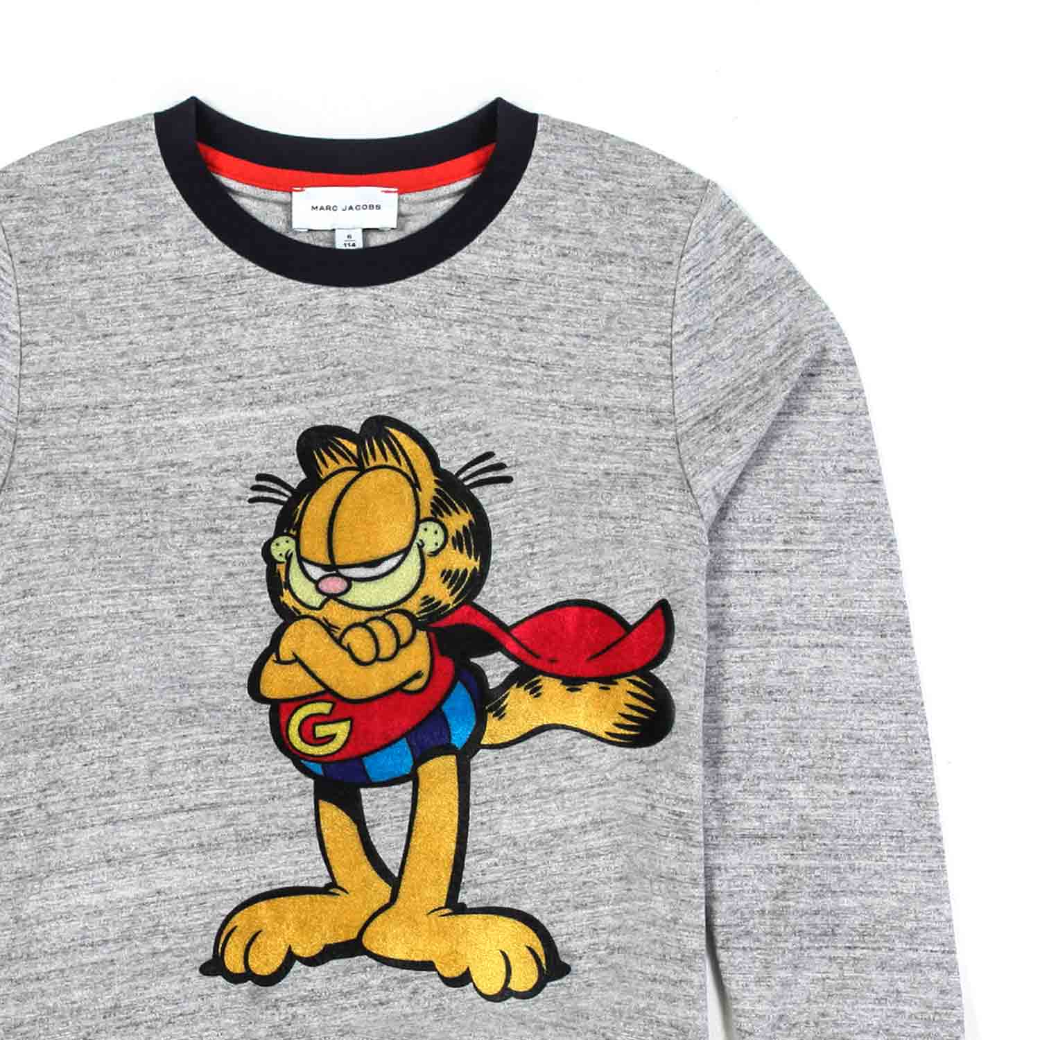 T-SHIRT GARFIELD MANICA LUNGA GRIGIA E BLU BAMBINO - annameglio.com abbigliamento moda