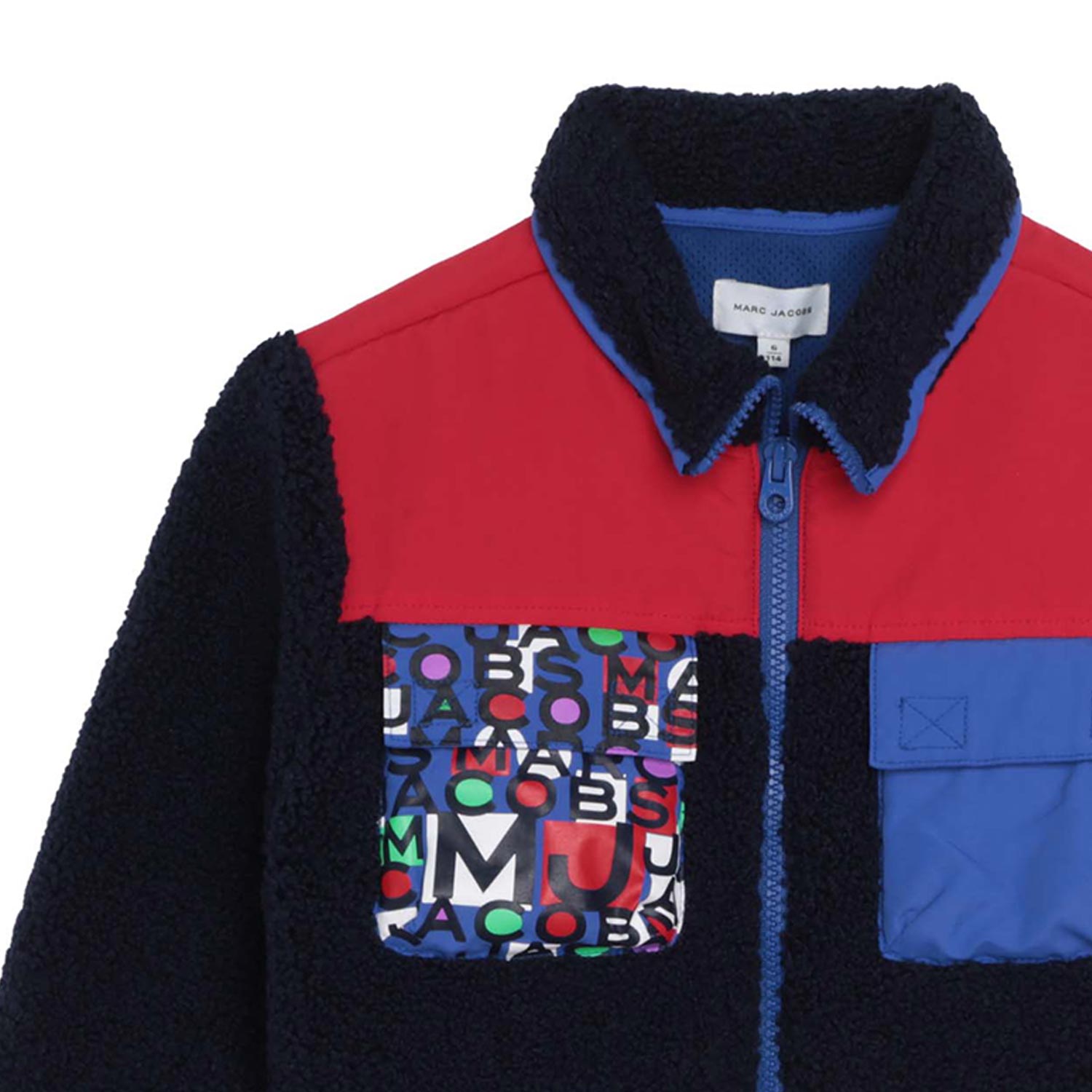 GIACCA DI PILE BLU SCURO E MULTICOLOR BAMBINO - annameglio.com abbigliamento moda