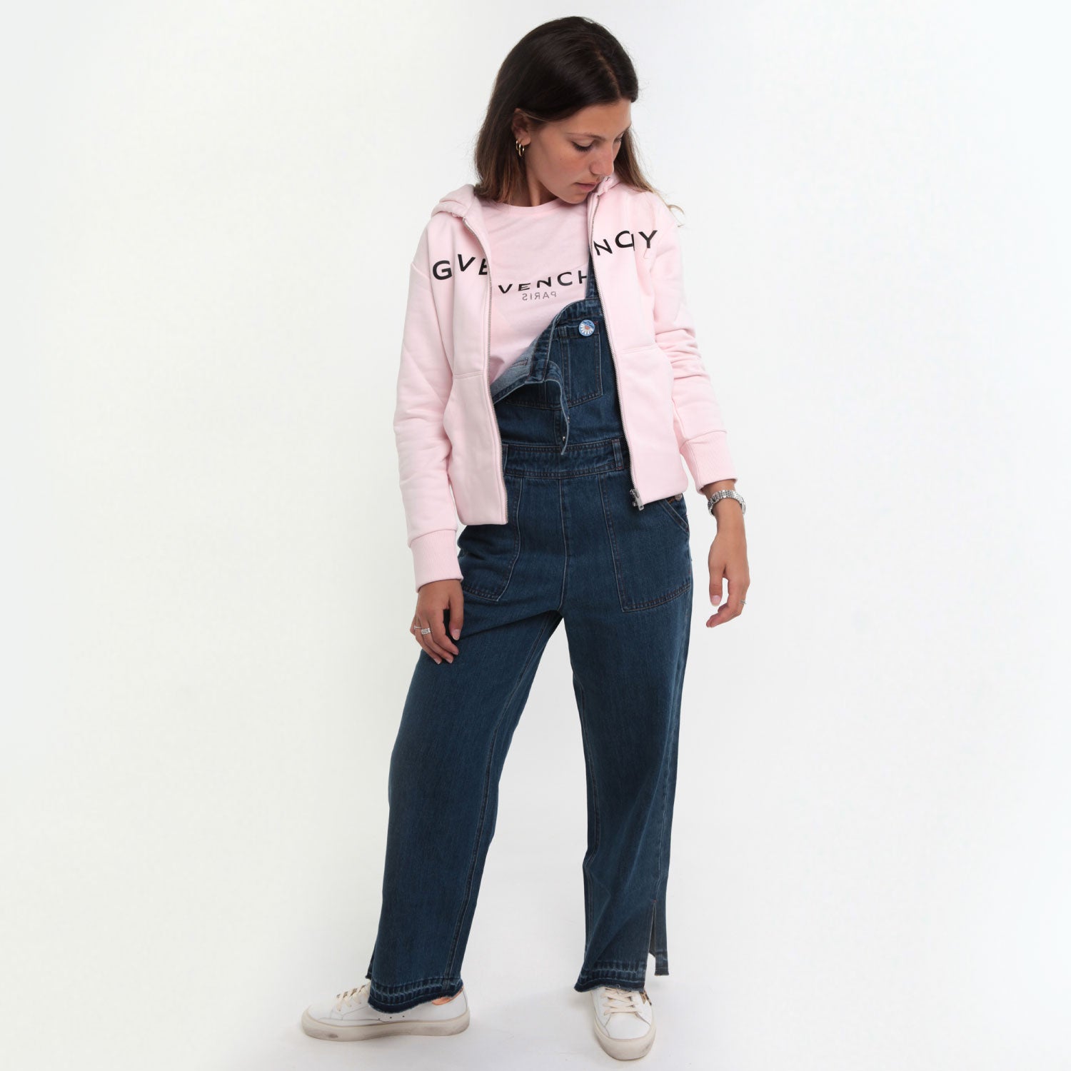 SALOPETTE DI JEANS CHIARO BAMBINA E TEEN - annameglio.com abbigliamento moda