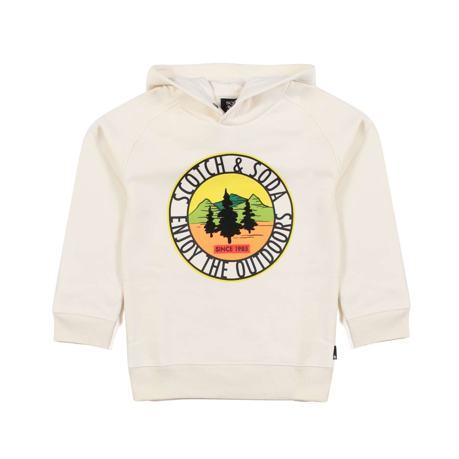 FELPA UNISEX BIANCO CREMA CON CAPPUCCIO - annameglio.com abbigliamento moda