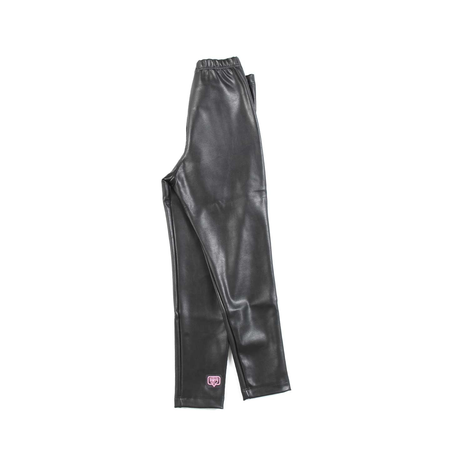 LEGGINGS ECOPELLE NERO BAMBINA - annameglio.com abbigliamento moda