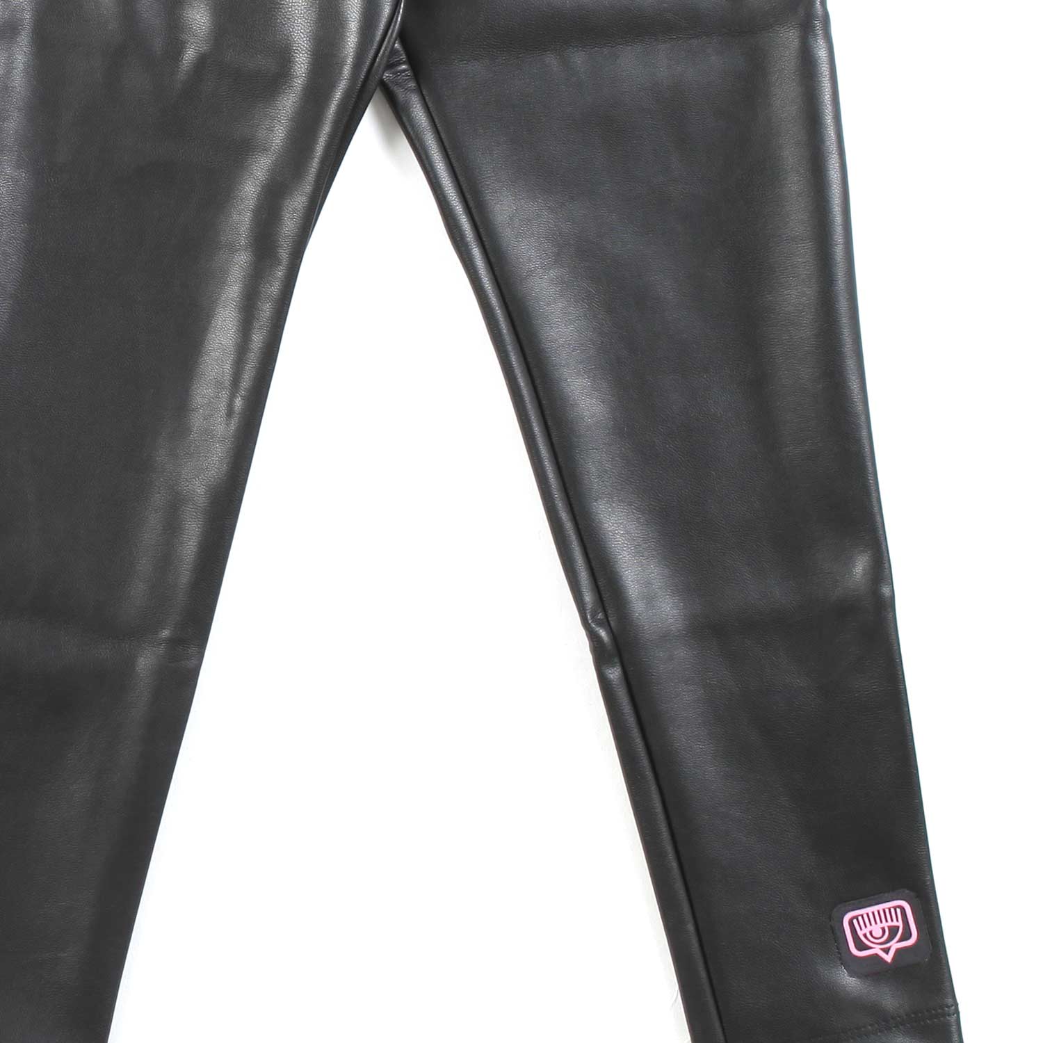 LEGGINGS ECOPELLE NERO BAMBINA - annameglio.com abbigliamento moda