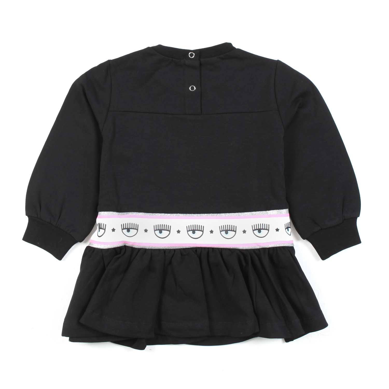 MINI ABITO LOGOMANIA NERO BIMBA - annameglio.com abbigliamento moda