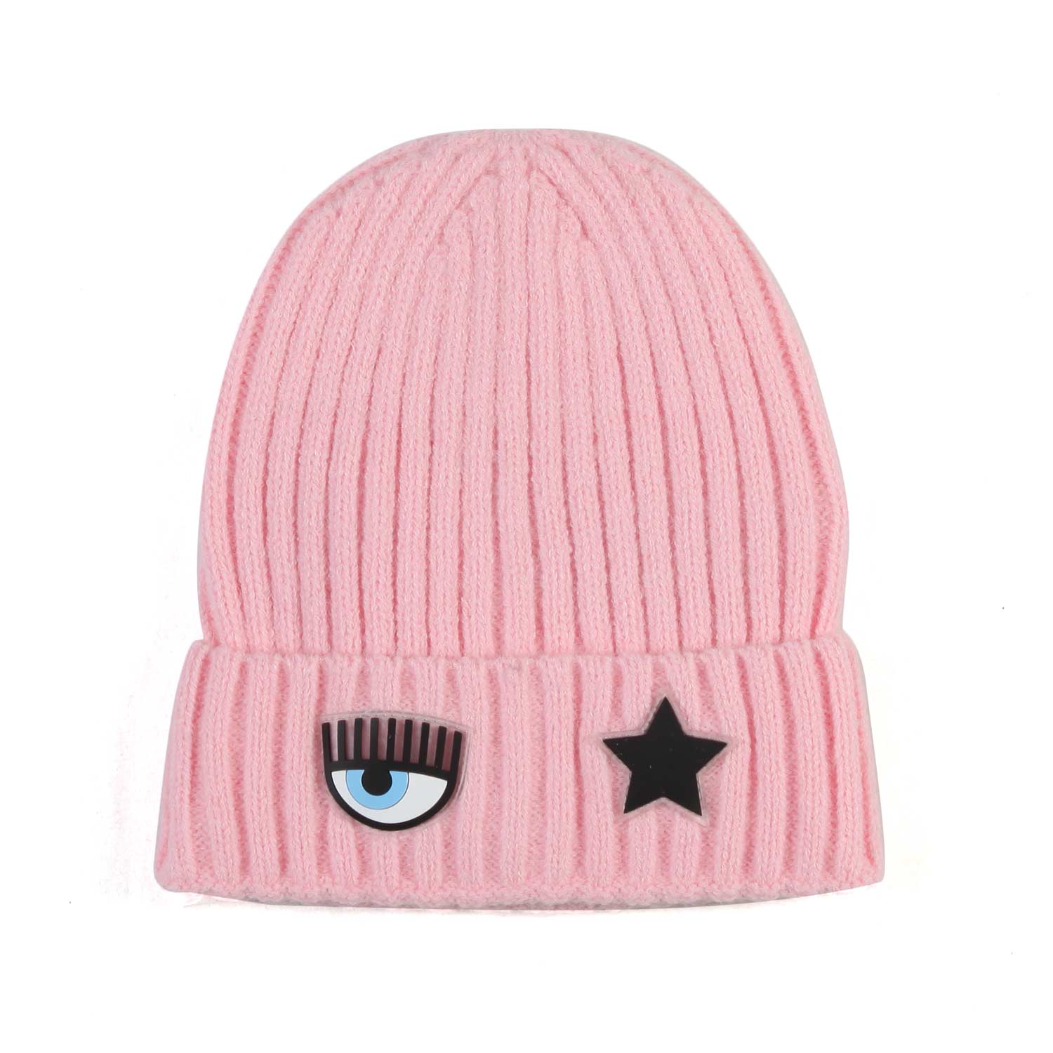 BERRETTO PATCH EYE STAR ROSA BAMBINA - annameglio.com abbigliamento moda