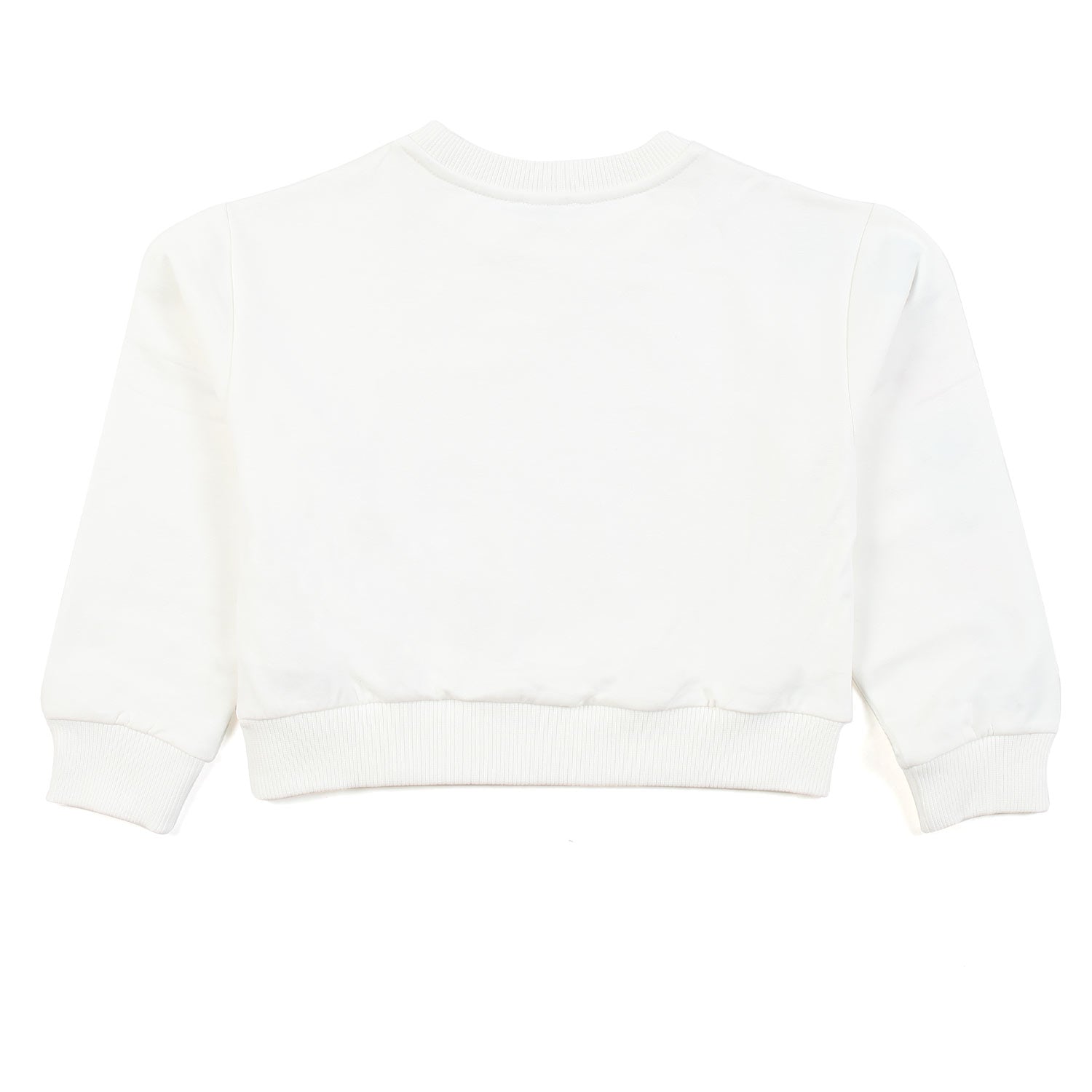 FELPA BIANCA CON RICAMI EYE STAR BAMBINA - annameglio.com abbigliamento moda