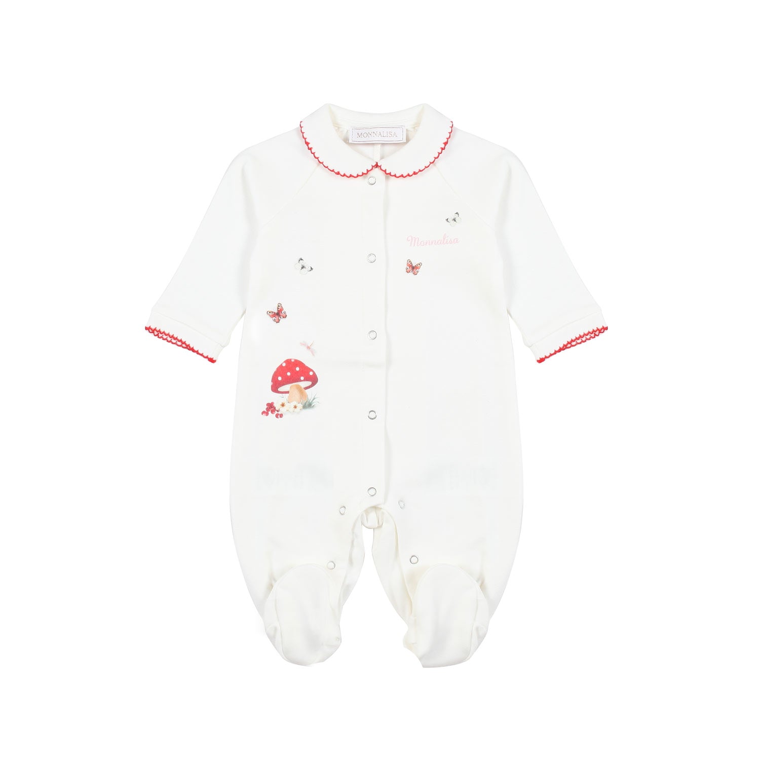 TUTINA PANNA E ROSSA CON STAMPA FUNGHETTO - annameglio.com abbigliamento moda