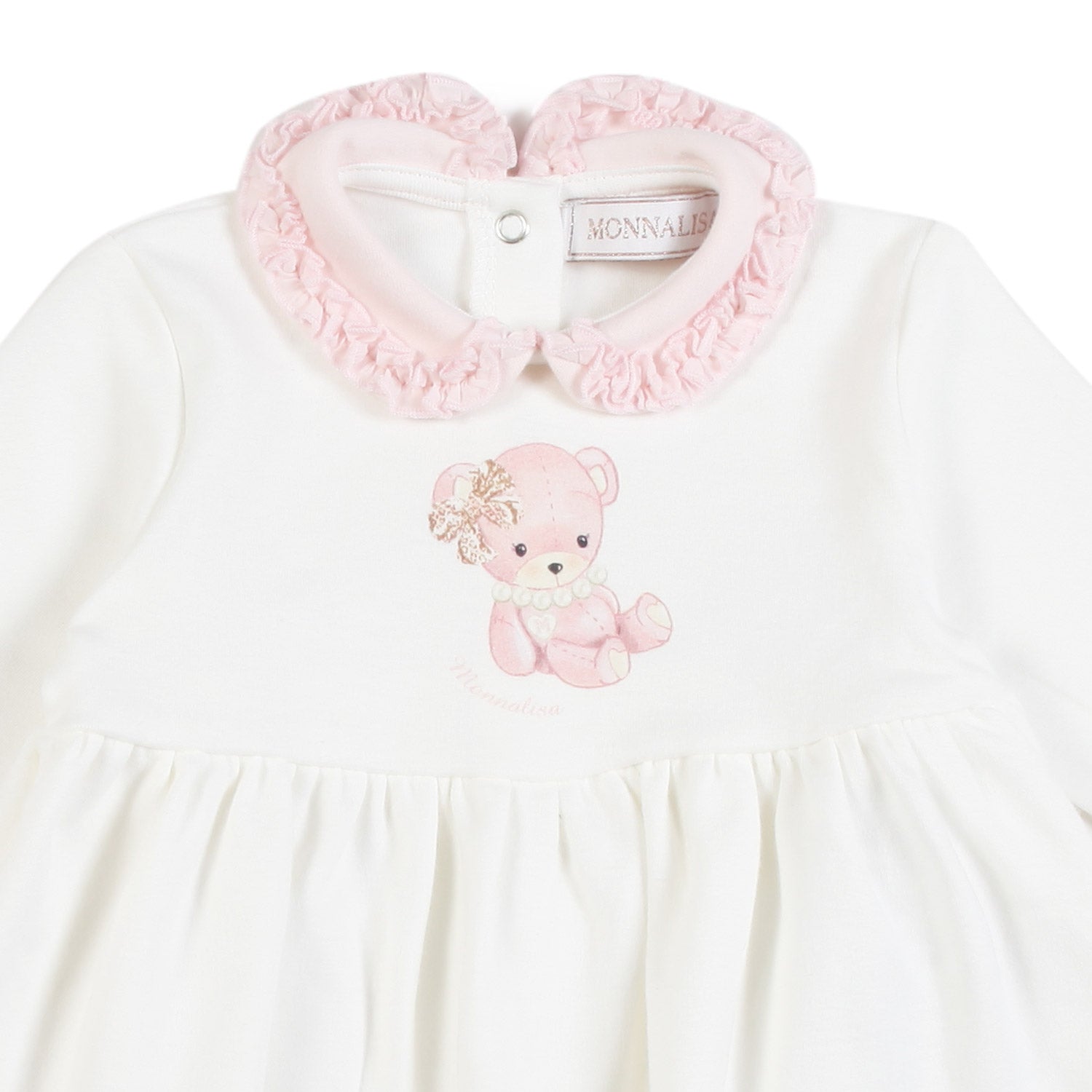 TUTINA 2 PEZZI BIANCA E ROSA NEONATA - annameglio.com abbigliamento moda