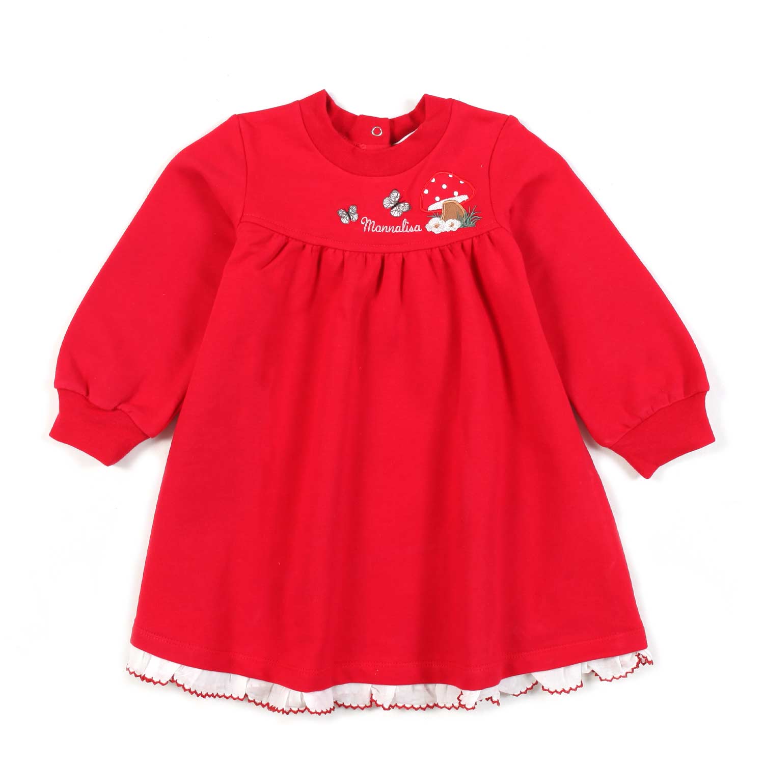 ABITO ROSSO E BIANCO IN FELPA BIMBA E NEONATA - annameglio.com abbigliamento moda