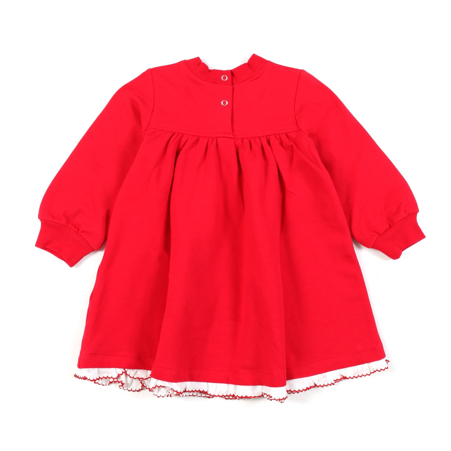 ABITO ROSSO E BIANCO IN FELPA BIMBA E NEONATA - annameglio.com abbigliamento moda