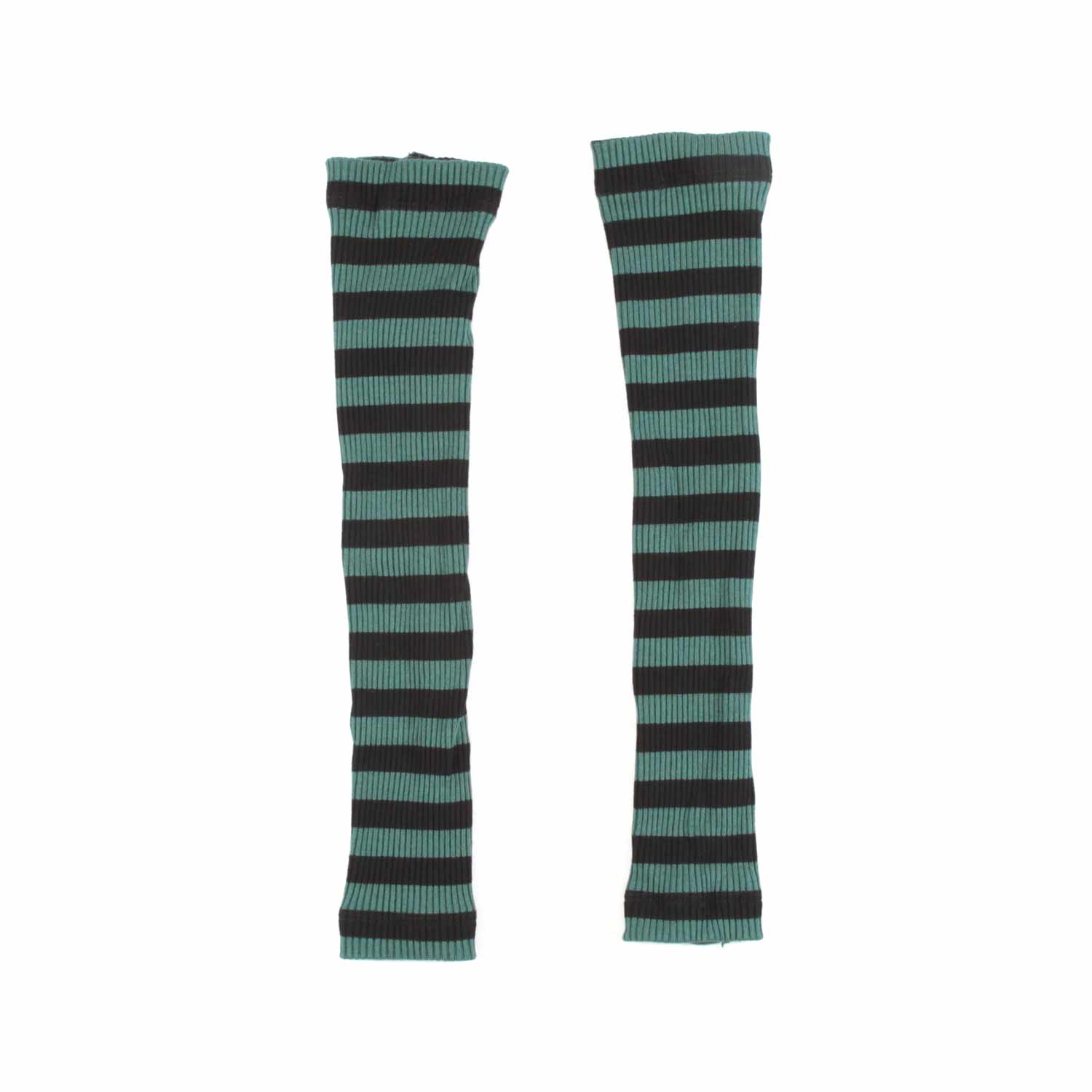 ABITO CREPE NERO E VERDE CON MANICOTTI - annameglio.com abbigliamento moda