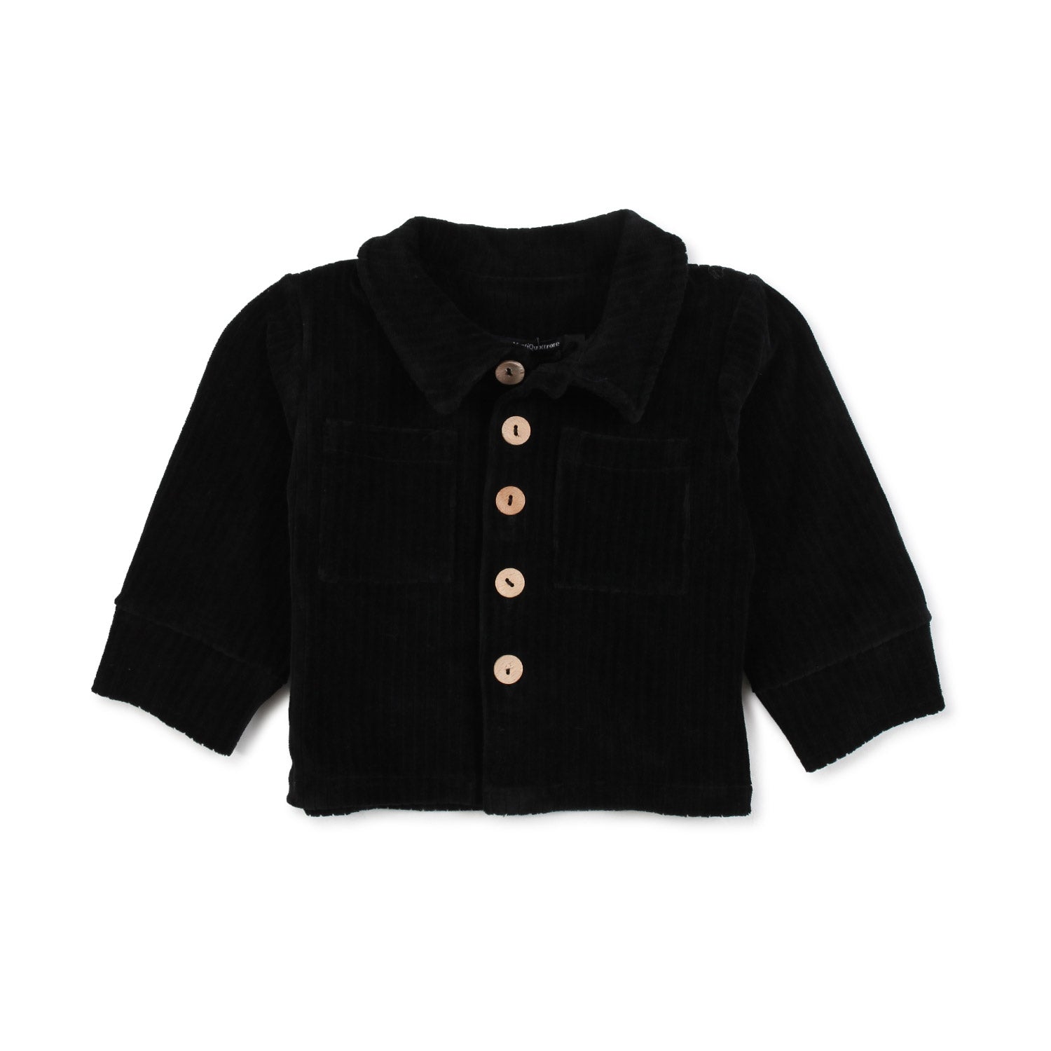 CAMICIA DI VELLUTO NERA BIMBO E BIMBA - annameglio.com abbigliamento moda