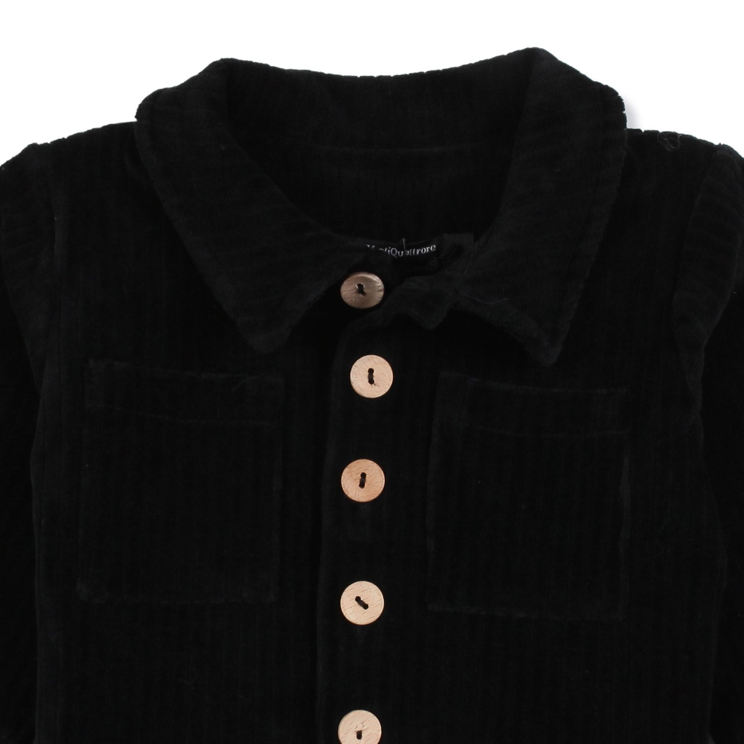 CAMICIA DI VELLUTO NERA BIMBO E BIMBA - annameglio.com abbigliamento moda