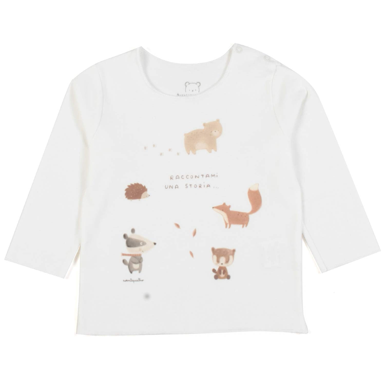 T-SHIRT BIANCA CON STAMPA ANIMALETTI BIMBO E BIMBA - annameglio.com abbigliamento moda