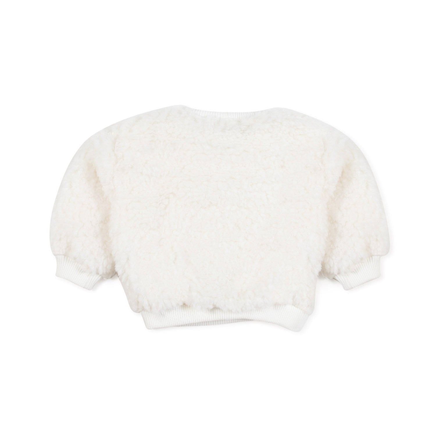 PULLOVER BOUCLE BIANCO LATTE BIMBO E BIMBA - annameglio.com abbigliamento moda