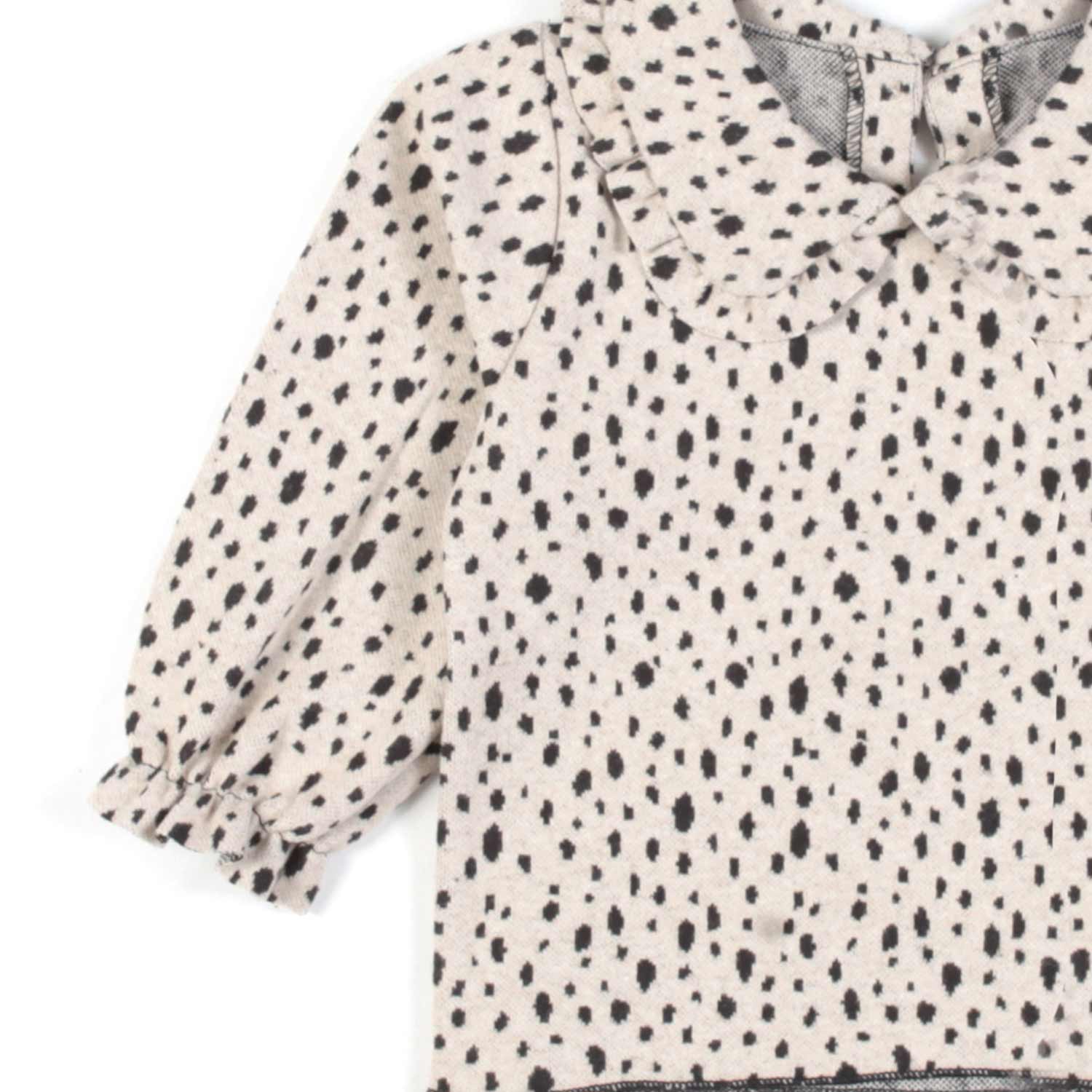 BLUSA DALMATA BEIGE E NERA BIMBA - annameglio.com abbigliamento moda