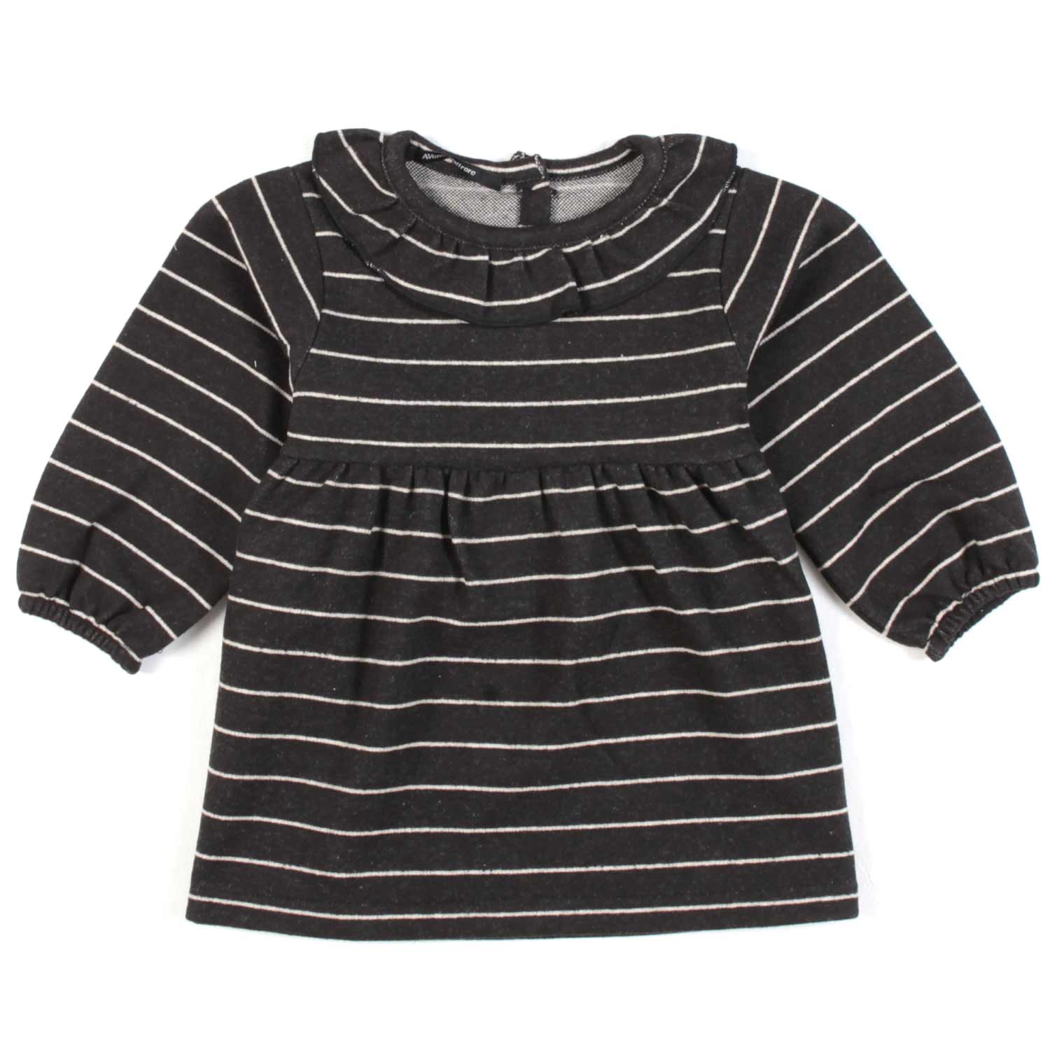 ABITO GRAFITE E BEIGE A RIGHE BIMBA - annameglio.com abbigliamento moda