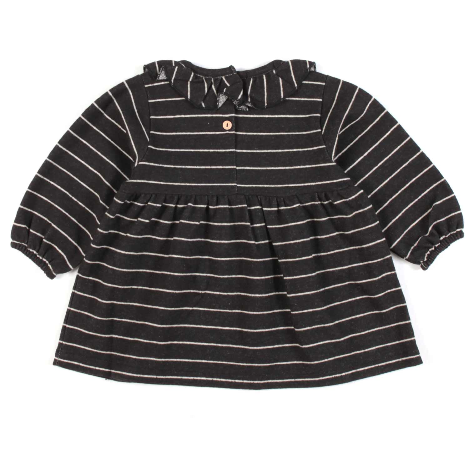 ABITO GRAFITE E BEIGE A RIGHE BIMBA - annameglio.com abbigliamento moda