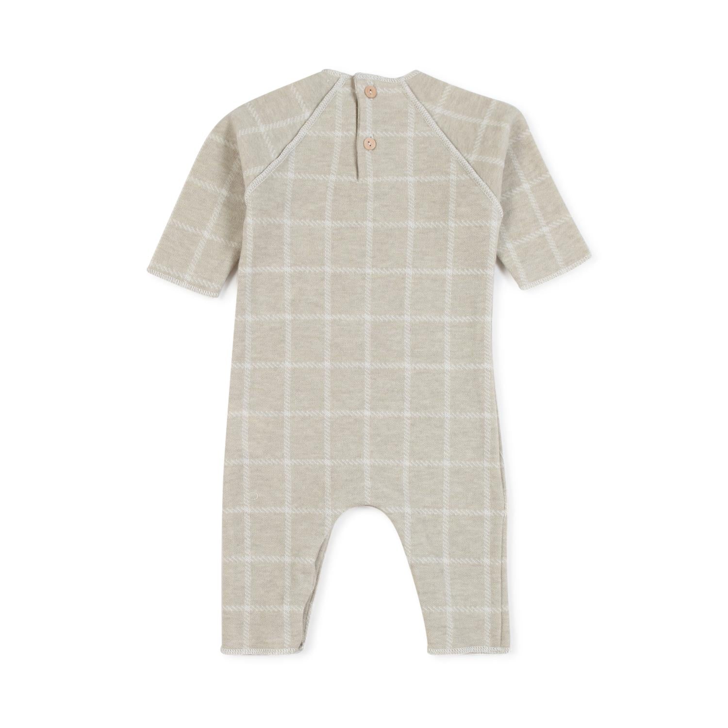 TUTINA BEIGE A QUADRI BIMBO E BIMBA - annameglio.com abbigliamento moda