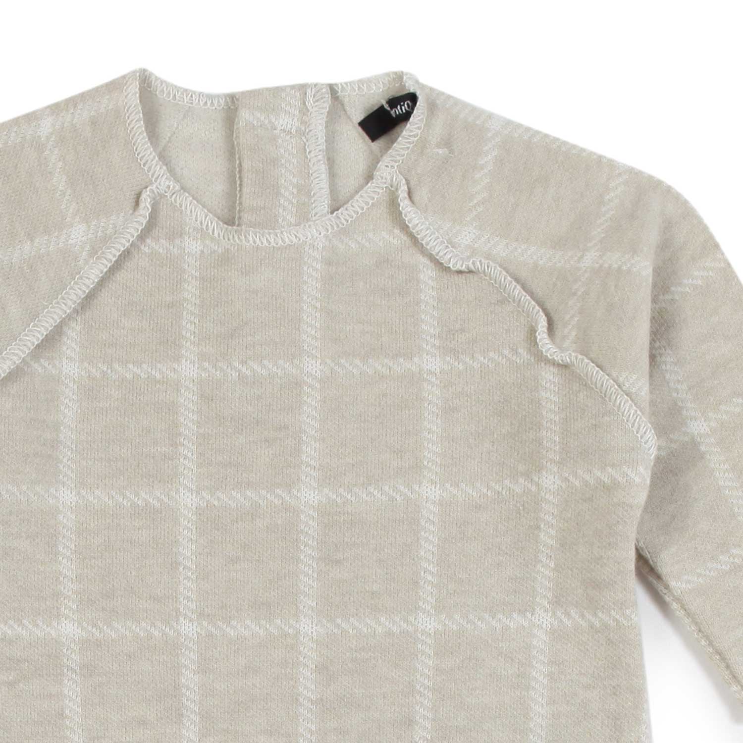 TUTINA BEIGE A QUADRI BIMBO E BIMBA - annameglio.com abbigliamento moda