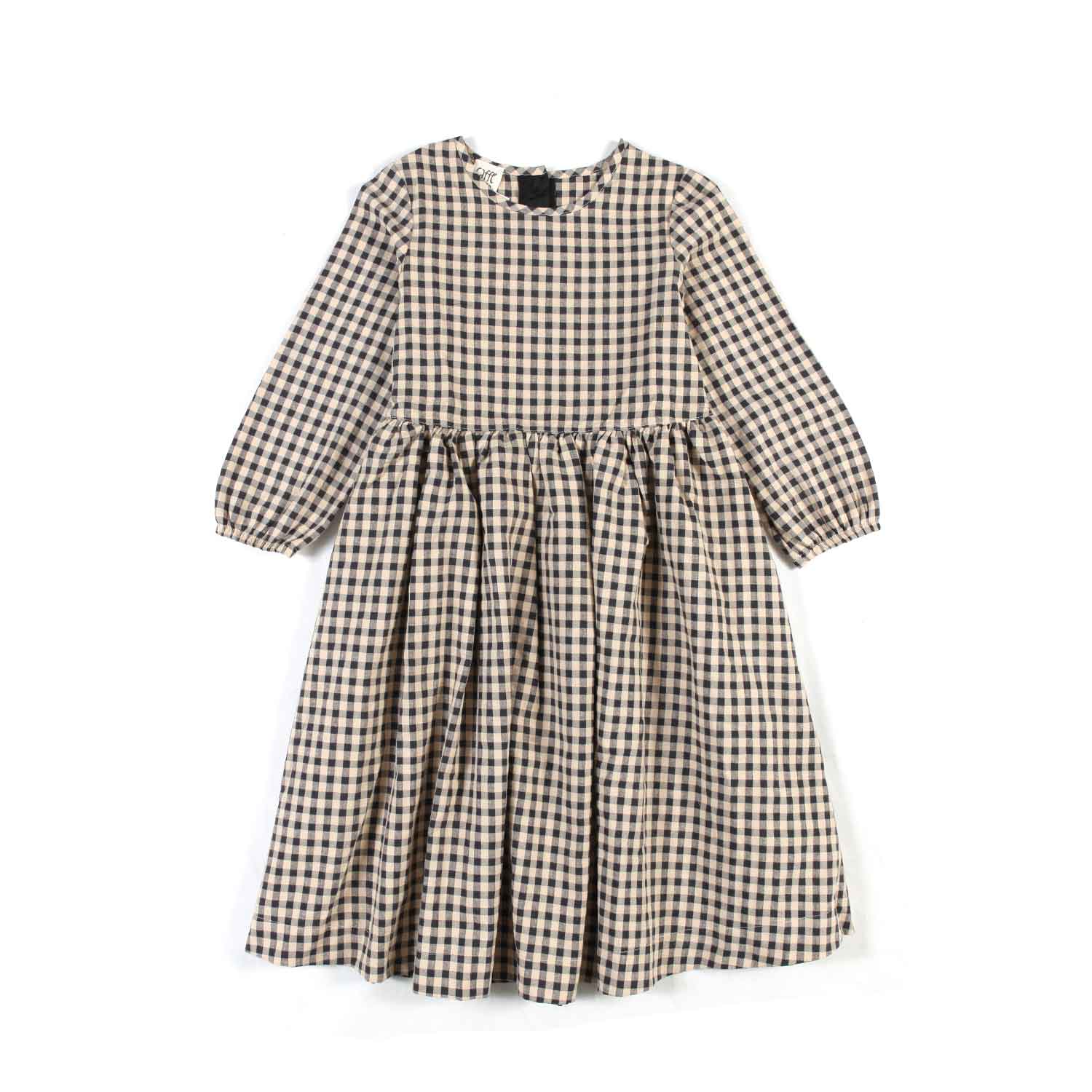 ABITO AMELIA TORTORA E NERO VICHY BAMBINA - annameglio.com abbigliamento moda