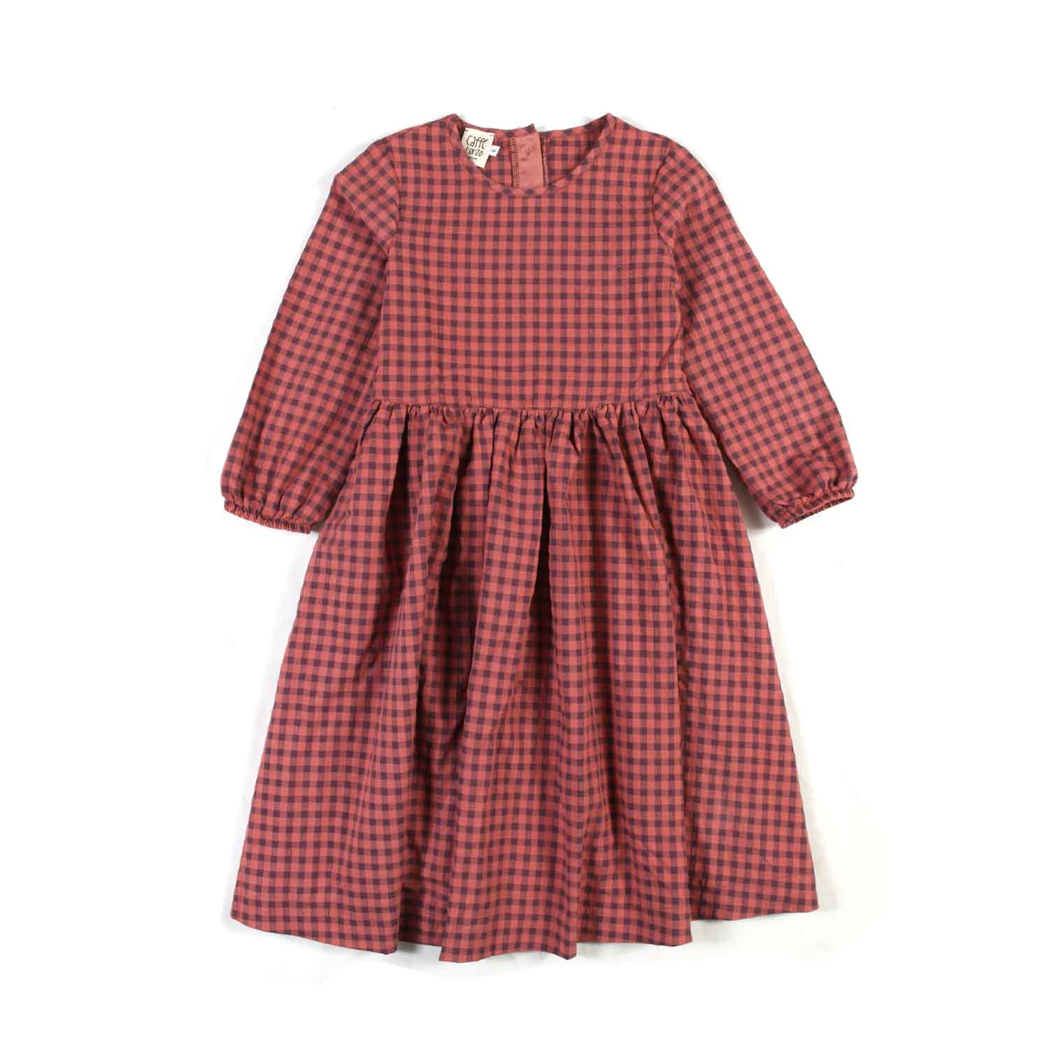 ABITO AMELIA ROSSO FRAGOLA VICHY BAMBINA - annameglio.com abbigliamento moda