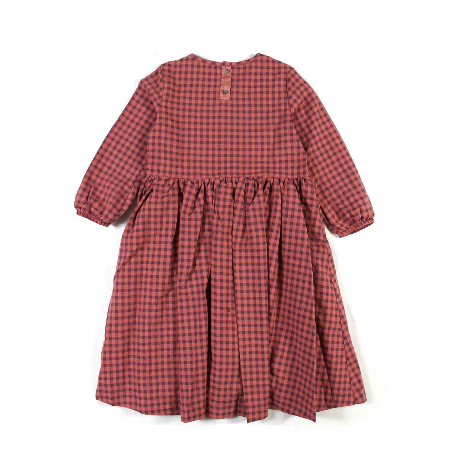 ABITO AMELIA ROSSO FRAGOLA VICHY BAMBINA - annameglio.com abbigliamento moda