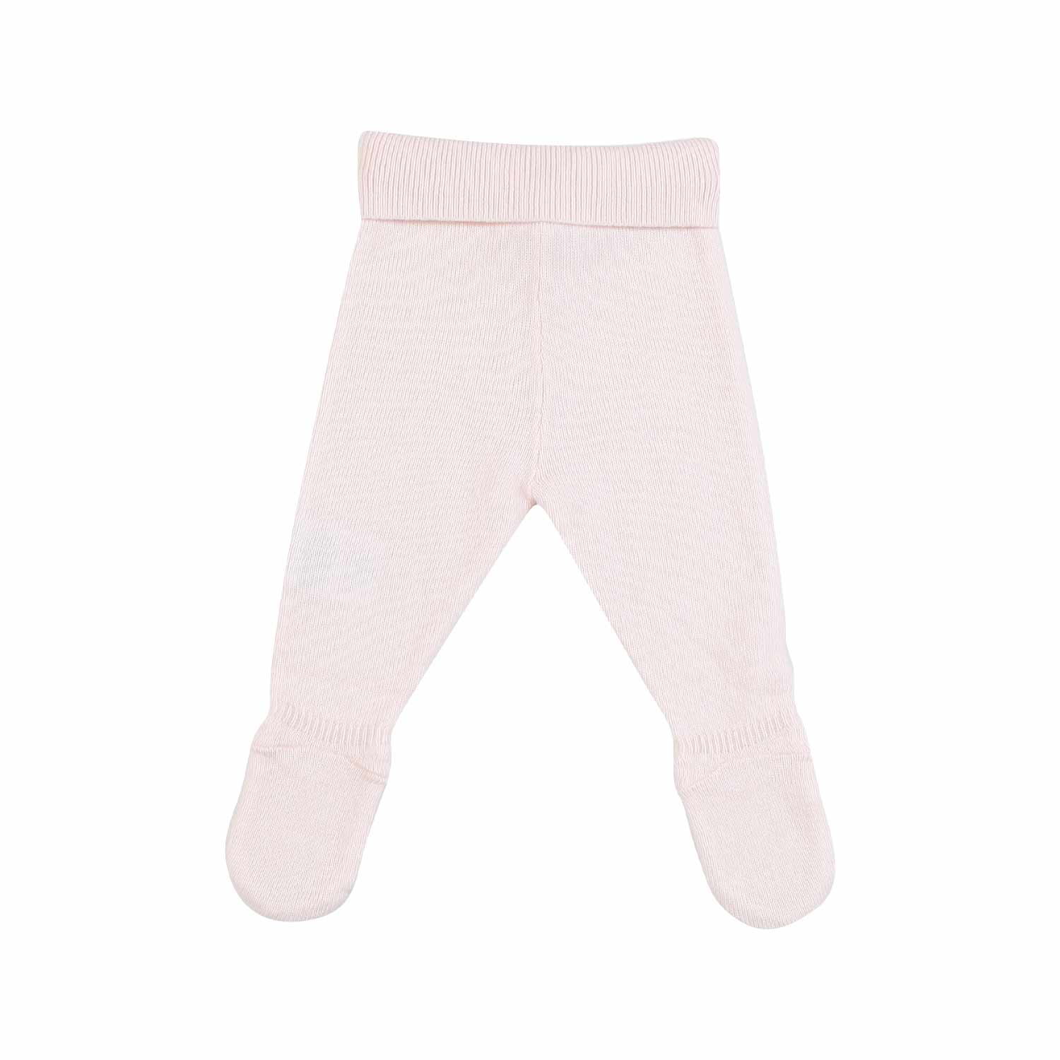 ABITO MISTO LANA ROSA PALLIDO CON LEGGINGS NEONATA - annameglio.com abbigliamento moda