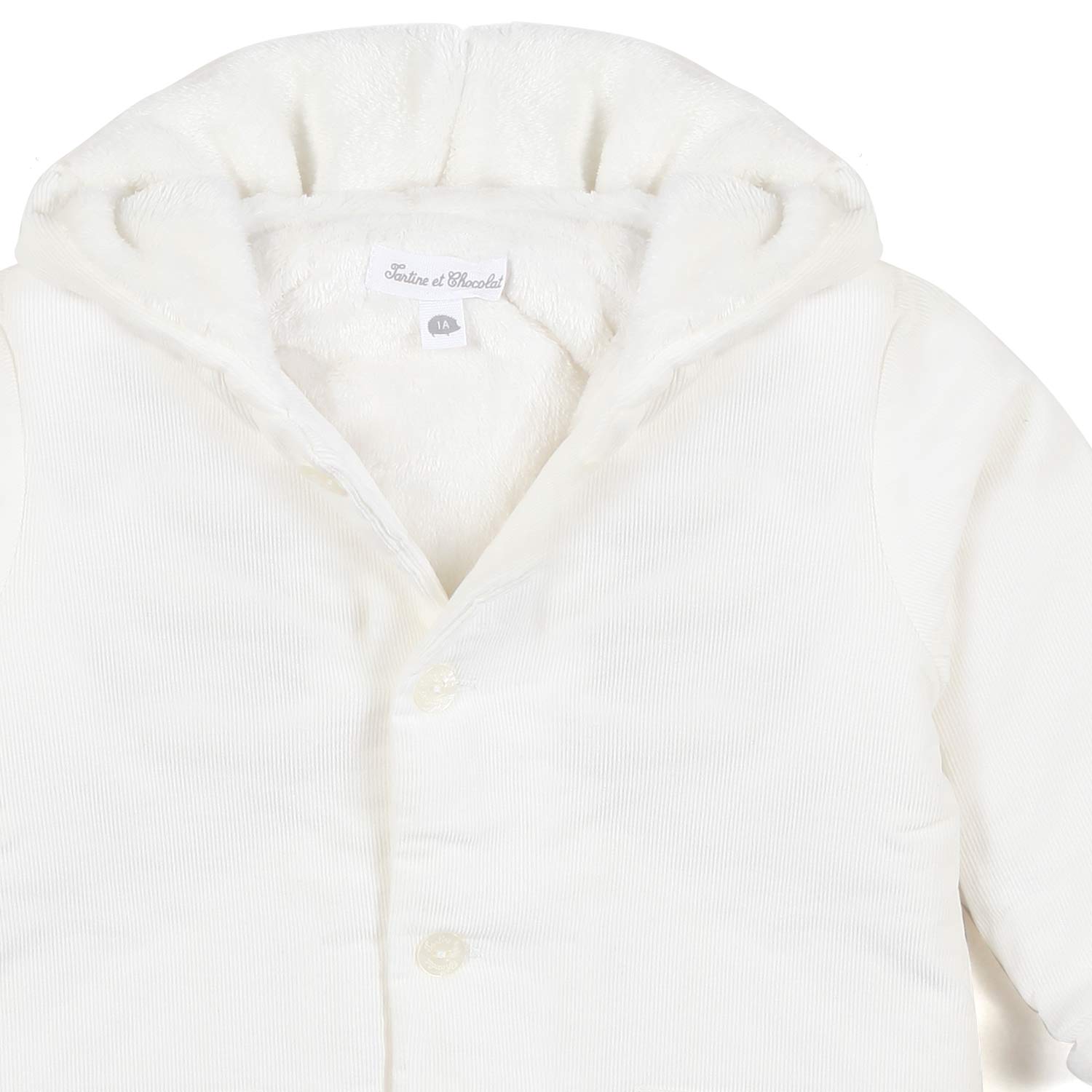 CAPPOTTINO CORDUROY BIANCO BIMBO E BIMBA - annameglio.com abbigliamento moda