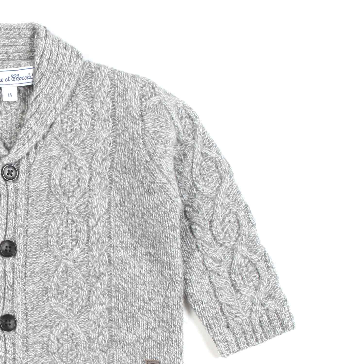 CARDIGAN GRIGIO BIMBO E NEONATO - annameglio.com abbigliamento moda