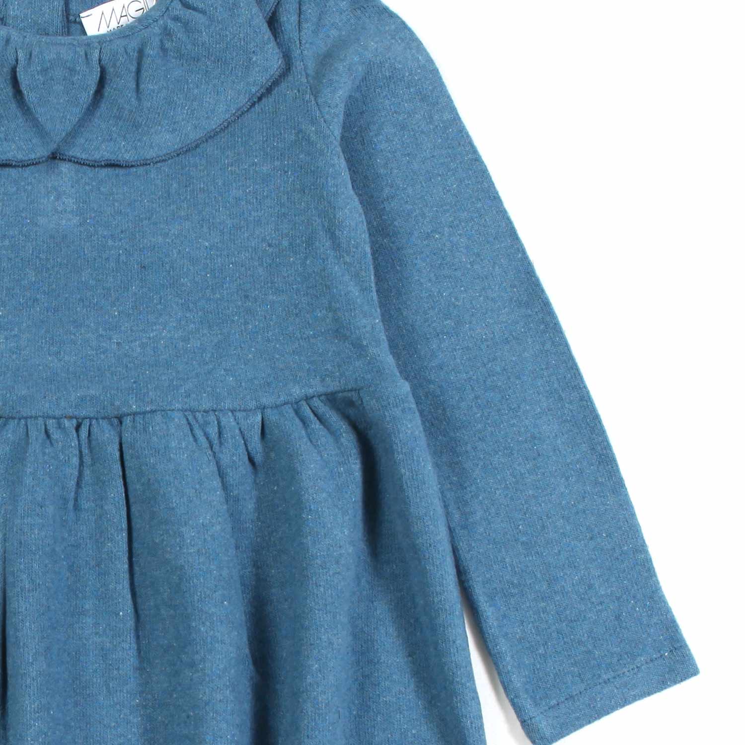 ABITO BLU PETROLIO BAMBINA - annameglio.com abbigliamento moda