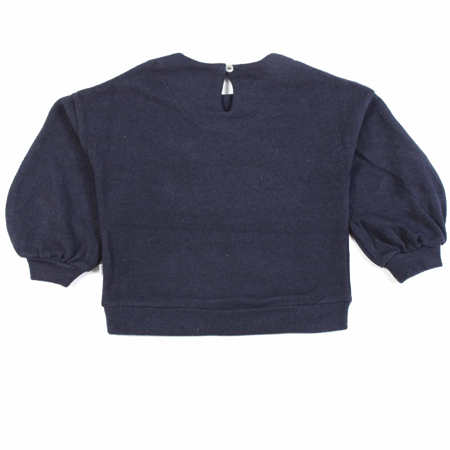 MAGLIA BLU NAVY CON FIOCCO GLITTER BAMBINA - annameglio.com abbigliamento moda