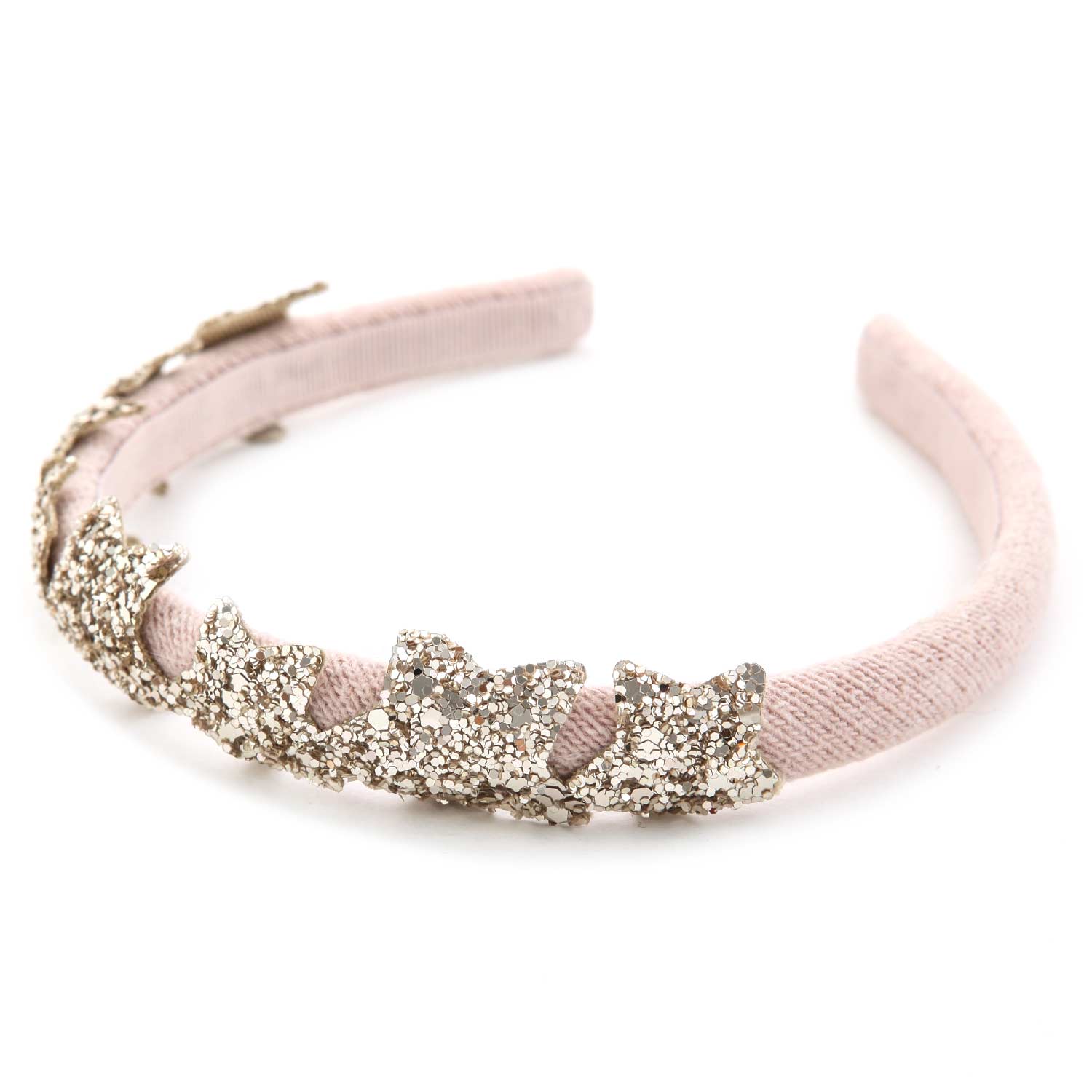 CERCHIETTO ROSA CHIARO CON STELLE STRASS PLATINO - annameglio.com abbigliamento moda