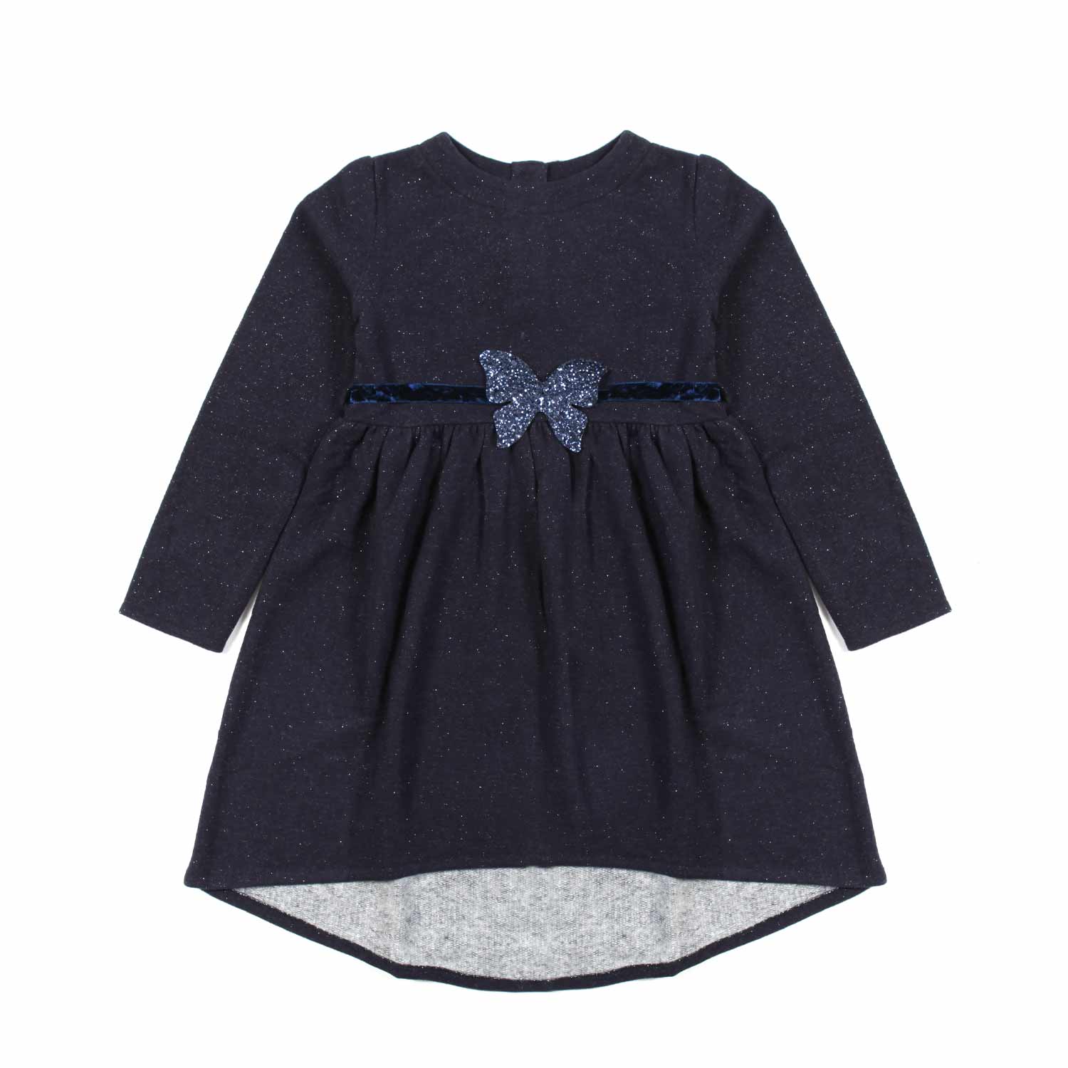 ABITO BLU NAVY BRILLANTINATO BAMBINA - annameglio.com abbigliamento moda
