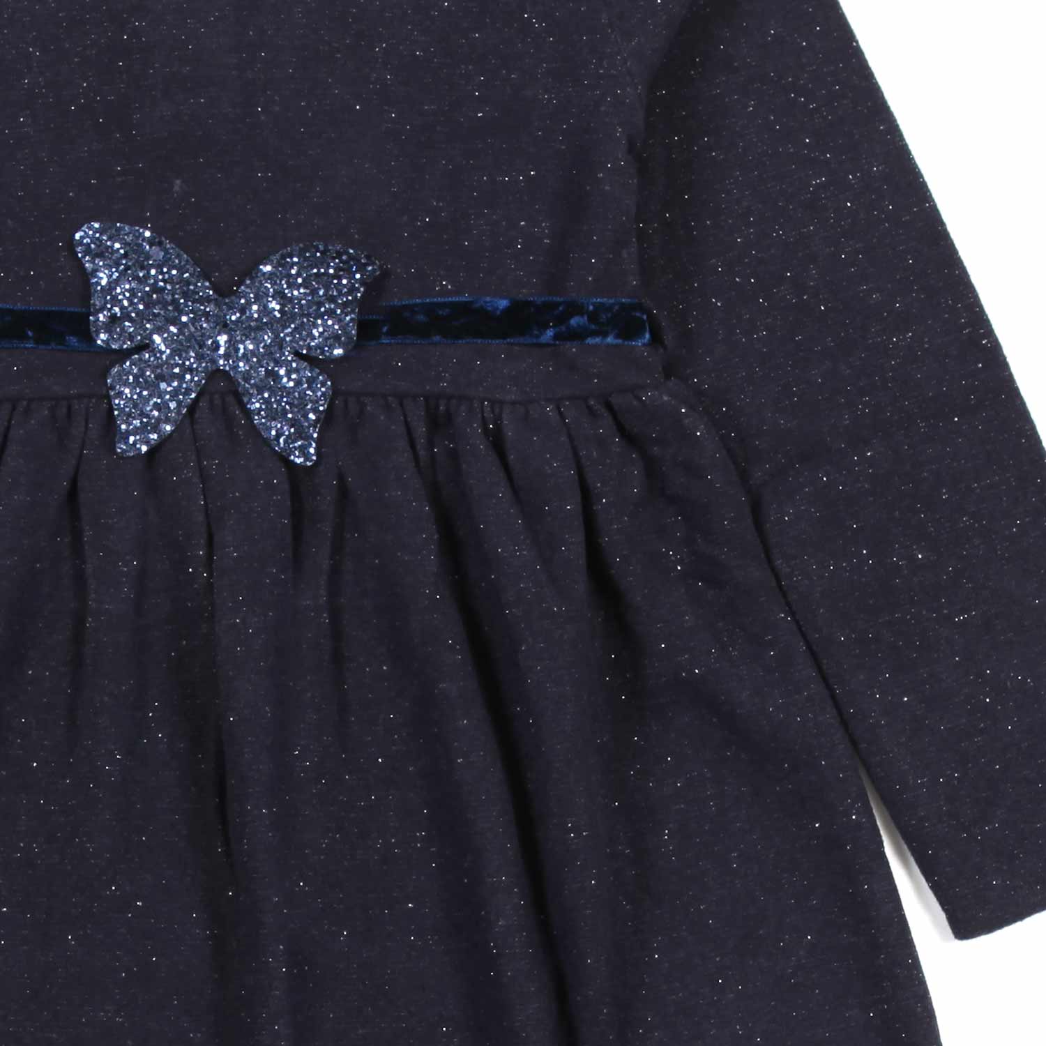 ABITO BLU NAVY BRILLANTINATO BAMBINA - annameglio.com abbigliamento moda