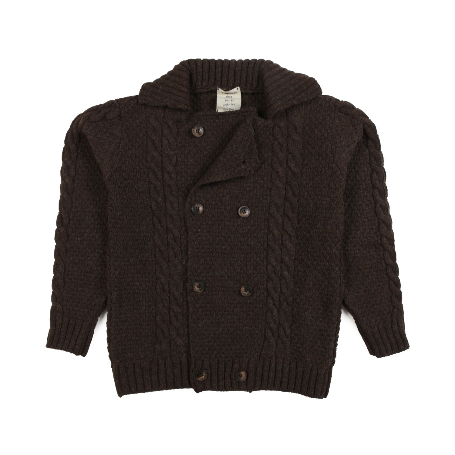 CARDIGAN TIBERIO MARRONE BAMBINO - annameglio.com abbigliamento moda