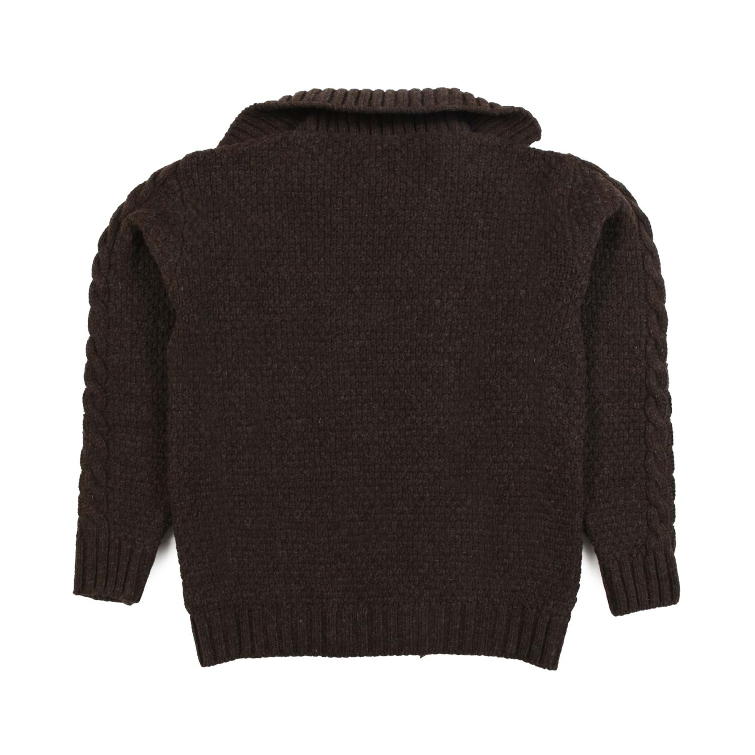 CARDIGAN TIBERIO MARRONE BAMBINO - annameglio.com abbigliamento moda