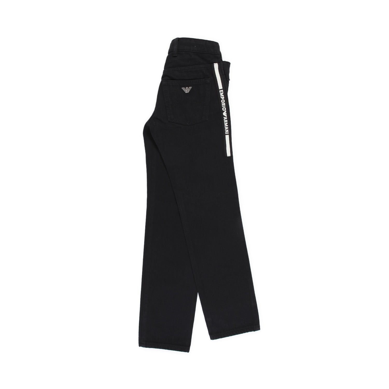 JEANS NERO CON STAMPA LOGO BAMBINO E TEEN - annameglio.com abbigliamento moda