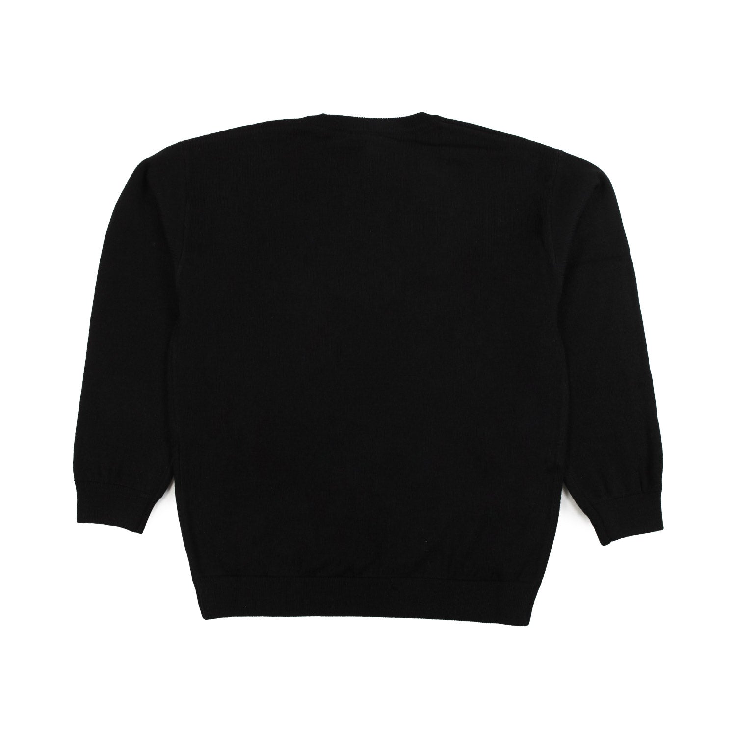 MAGLIONE NERO CON MAXI LOGO BIANCO - annameglio.com abbigliamento moda