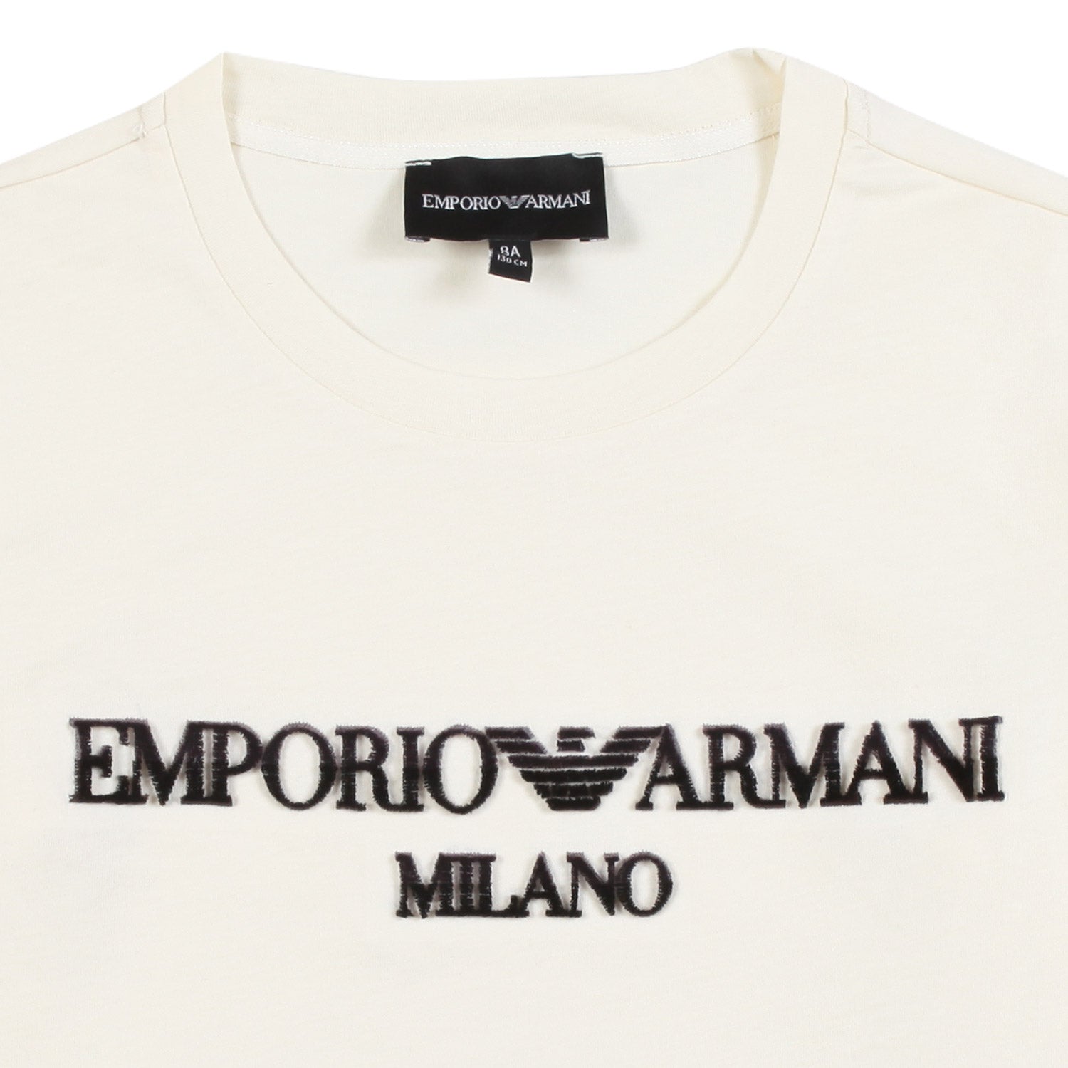 T-SHIRT PIMA MANICA LUNGA BIANCA CON LOGO NERO - annameglio.com abbigliamento moda