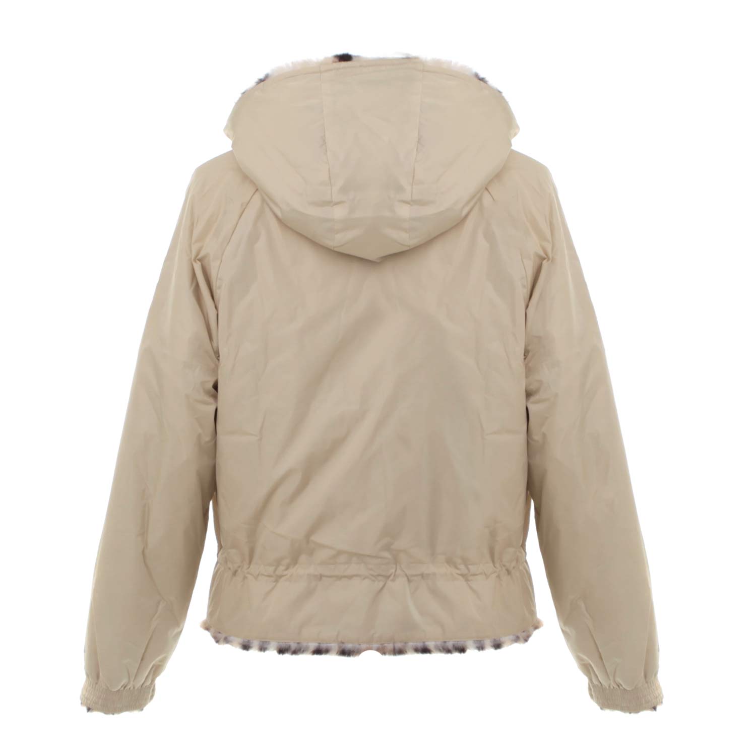 GIUBBINO REVERSIBILE BEIGE E LEOPARDATO - annameglio.com abbigliamento moda
