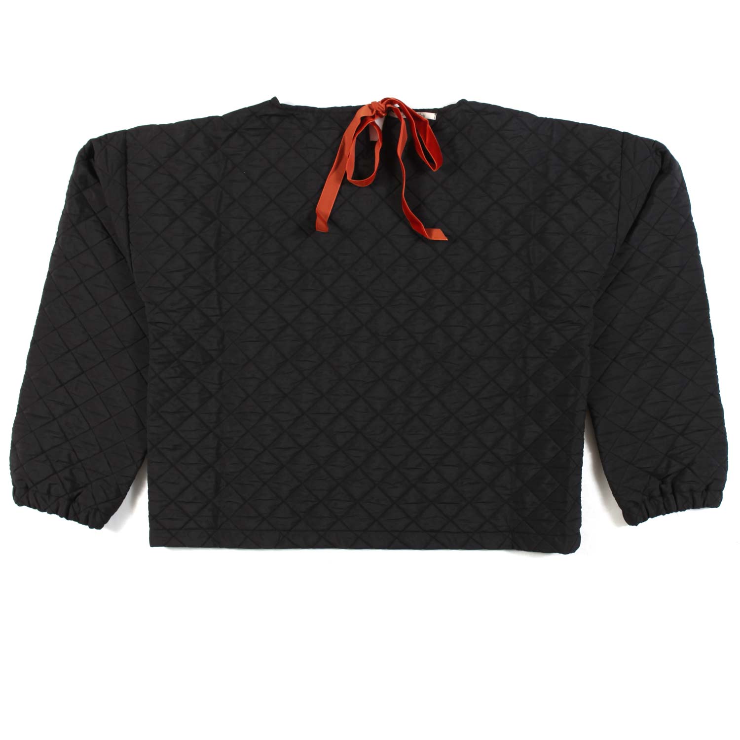 MAGLIA CROPPED NERA TRAPUNTATA BAMBINA E TEEN - annameglio.com abbigliamento moda