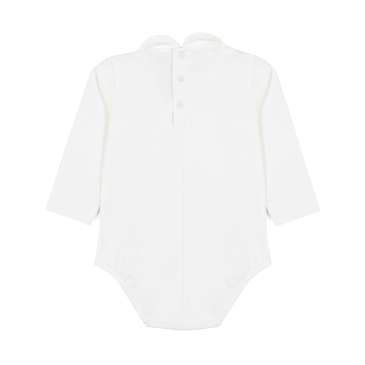 BODY BIANCO LATTE CON RICAMO CELESTE NEONATO - annameglio.com abbigliamento moda