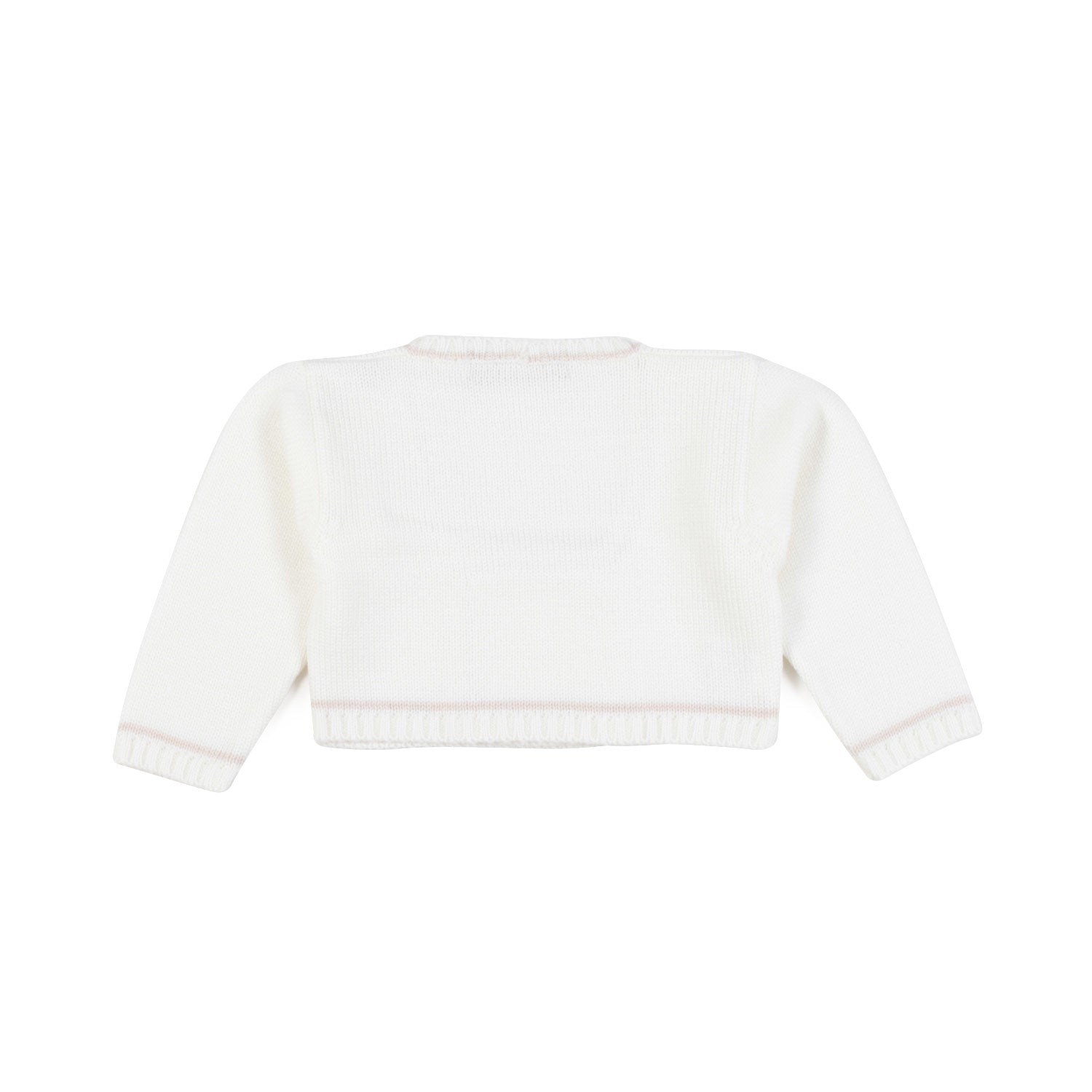 SCALDACUORE IN LANA BIANCO LATTE NEONATA - annameglio.com abbigliamento moda